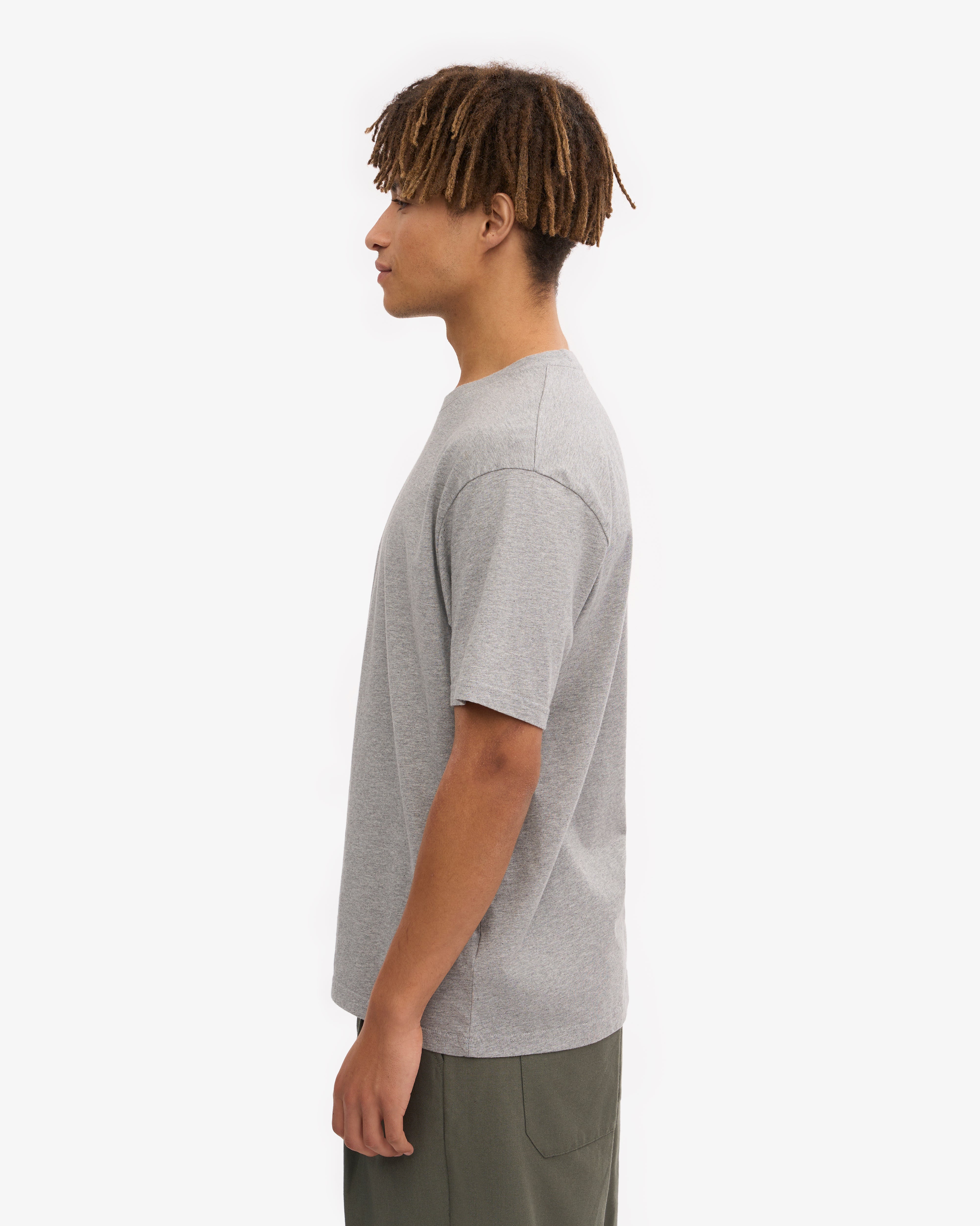 Classic Organic Tee - Heather Grey XS