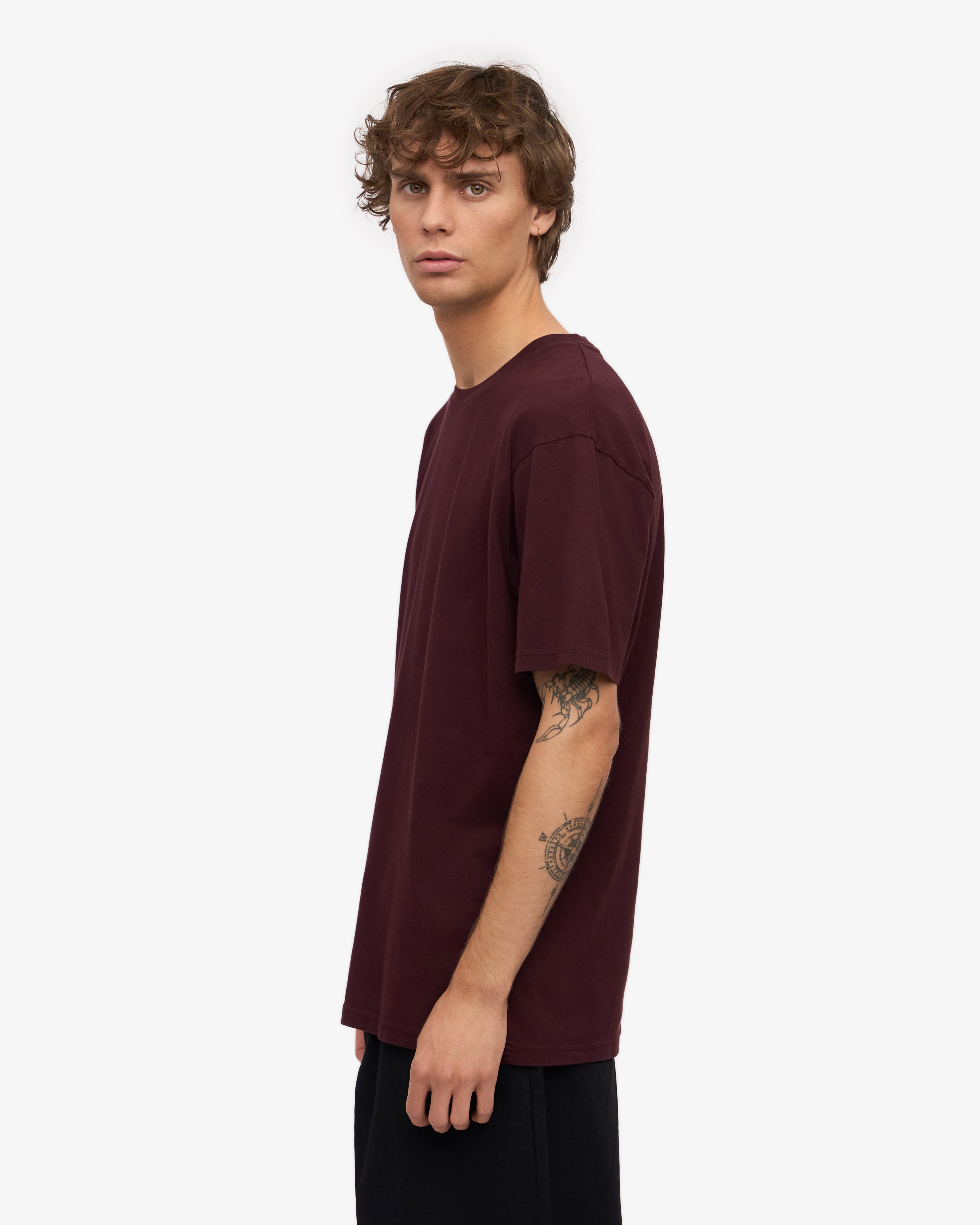 Classic Organic Tee - Oxblood Red XS