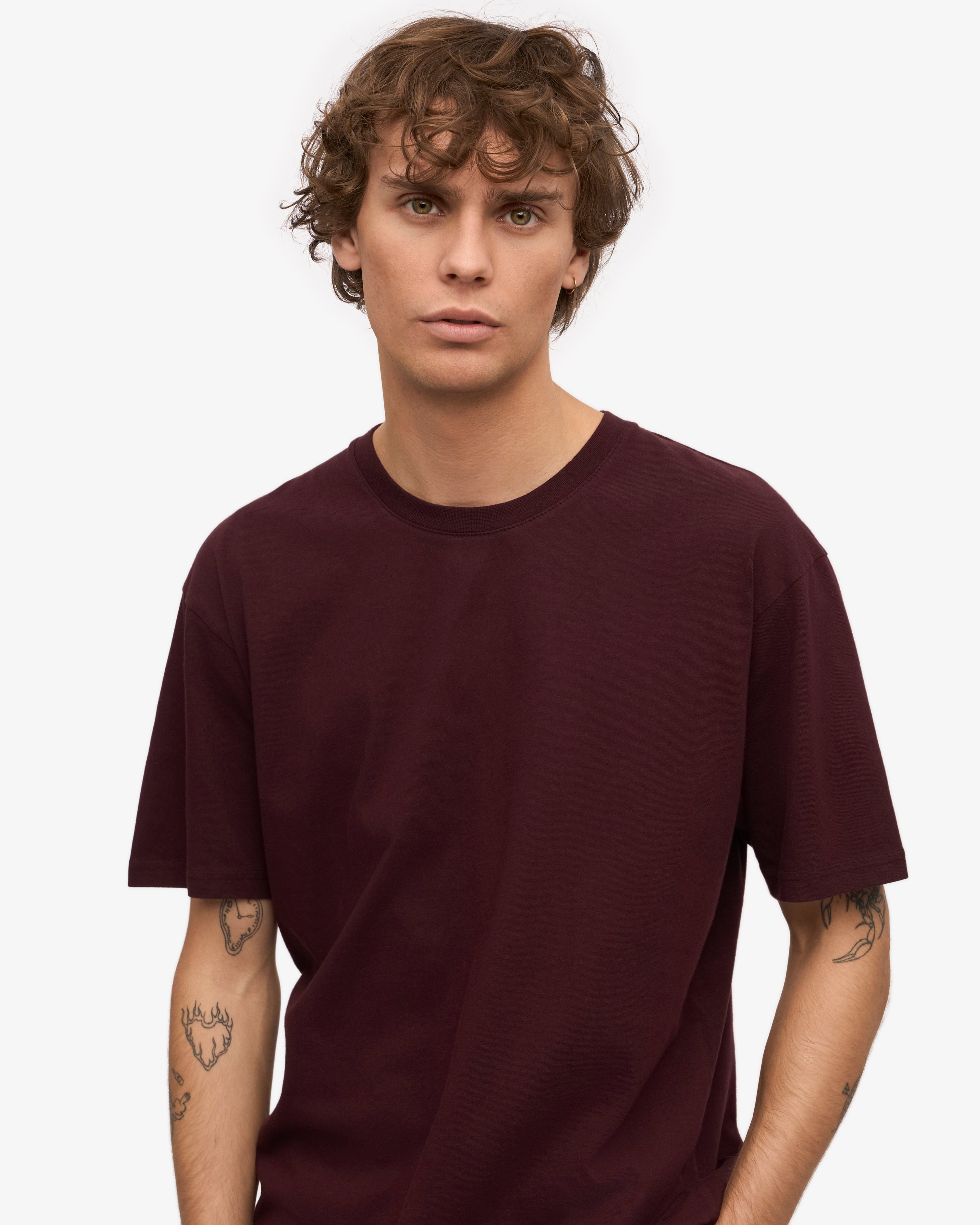Classic Organic Tee - Oxblood Red XS