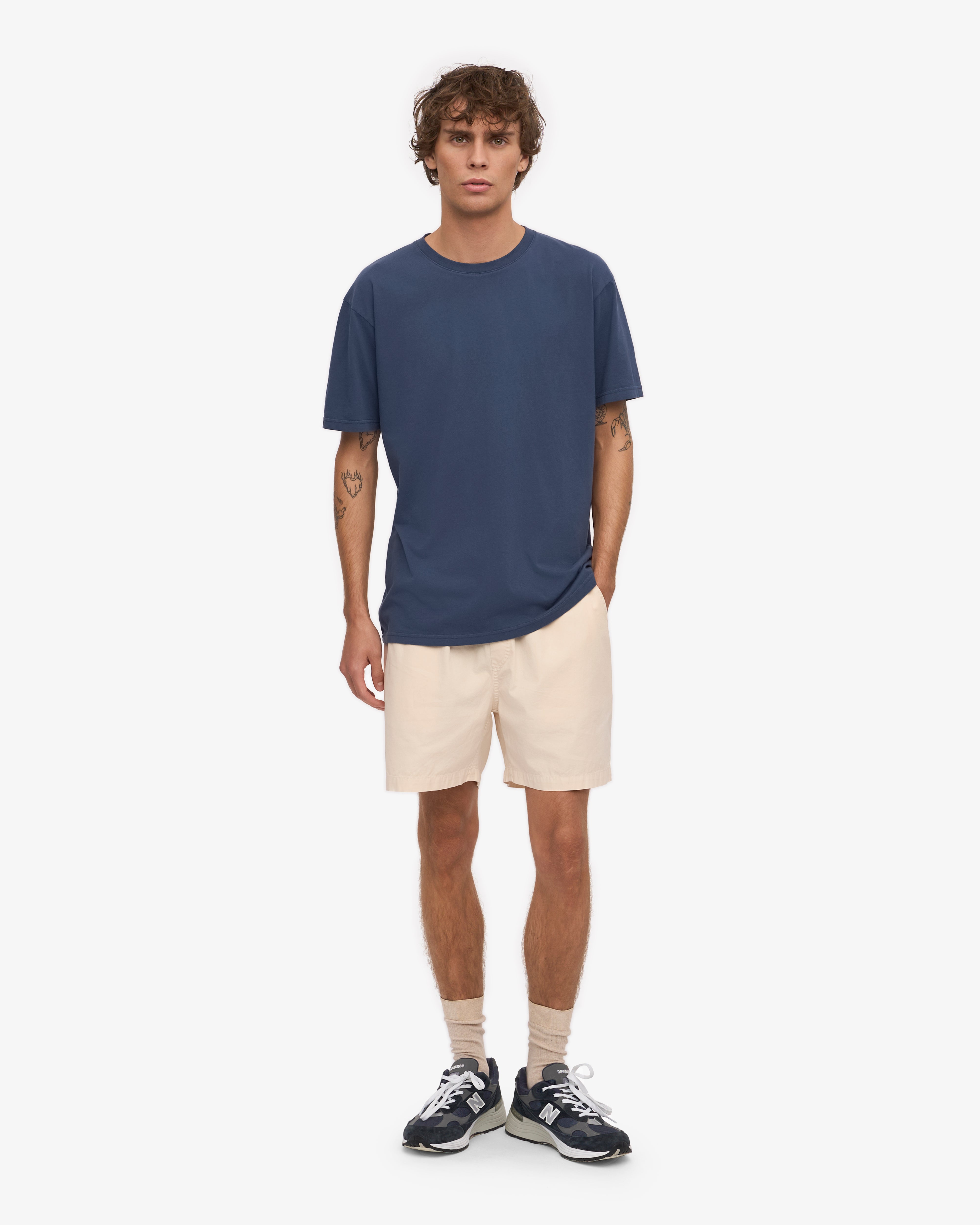 Classic Organic Tee - Petrol Blue XS