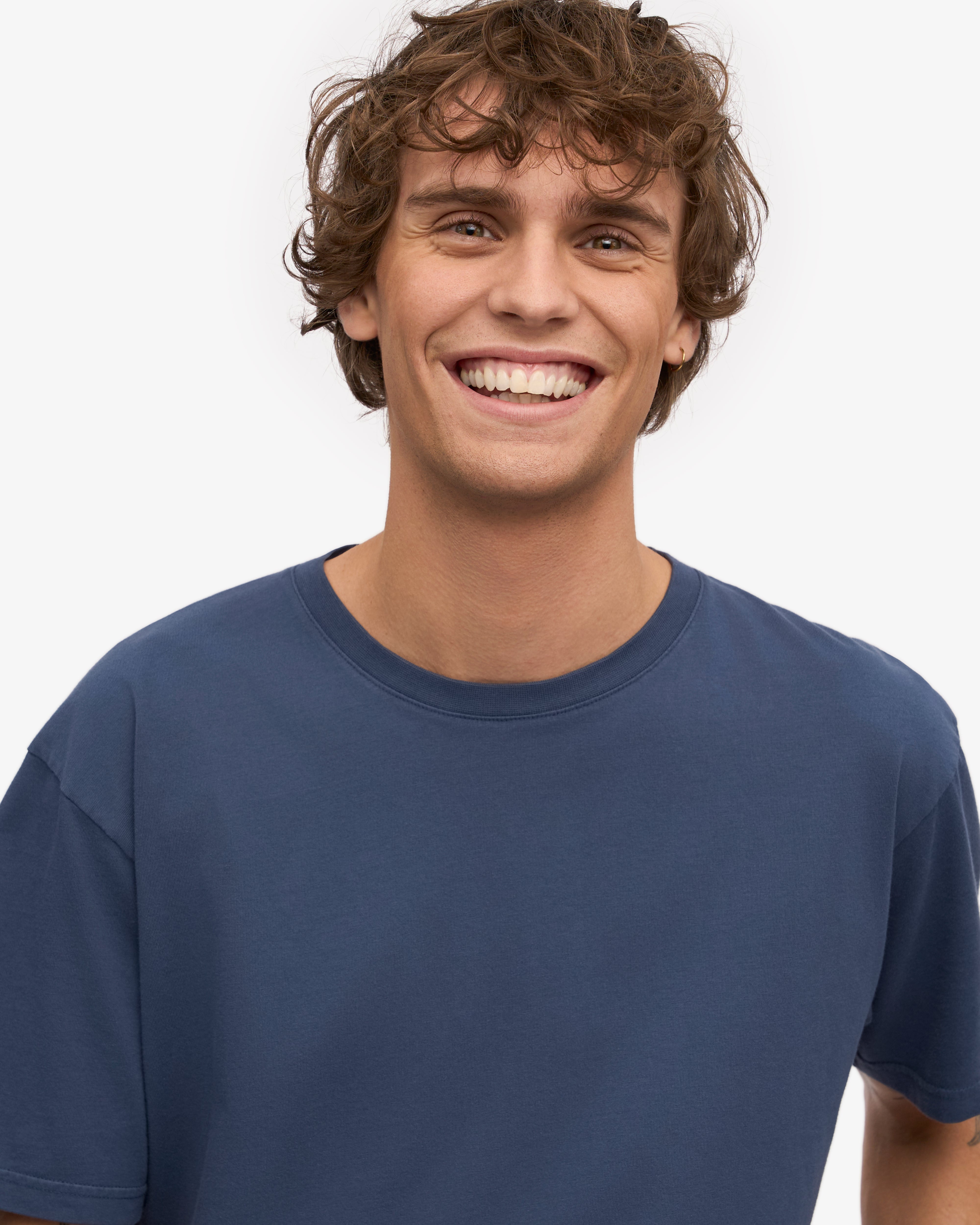 Classic Organic Tee - Petrol Blue XS