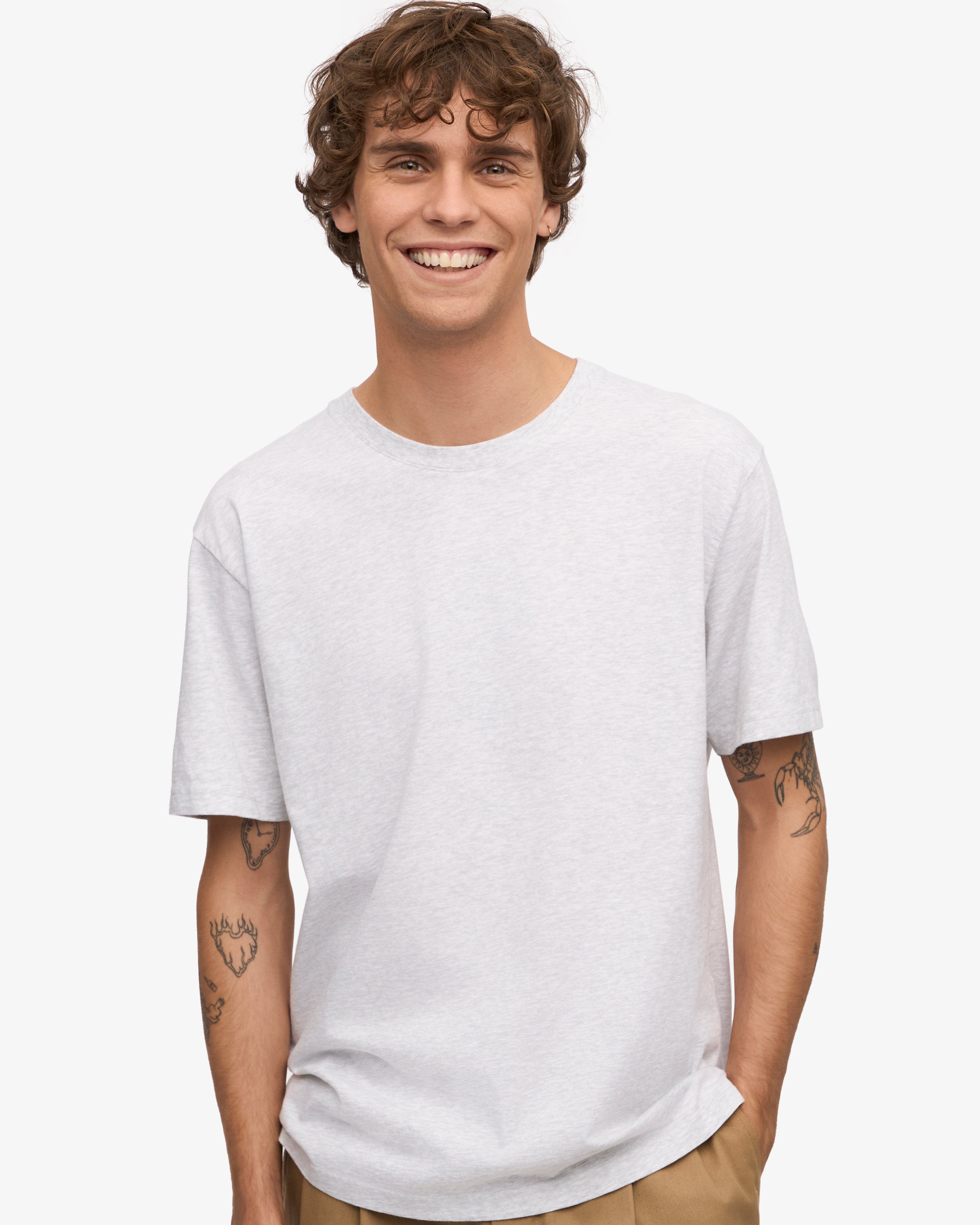 Classic Organic Tee - Snow Melange XS