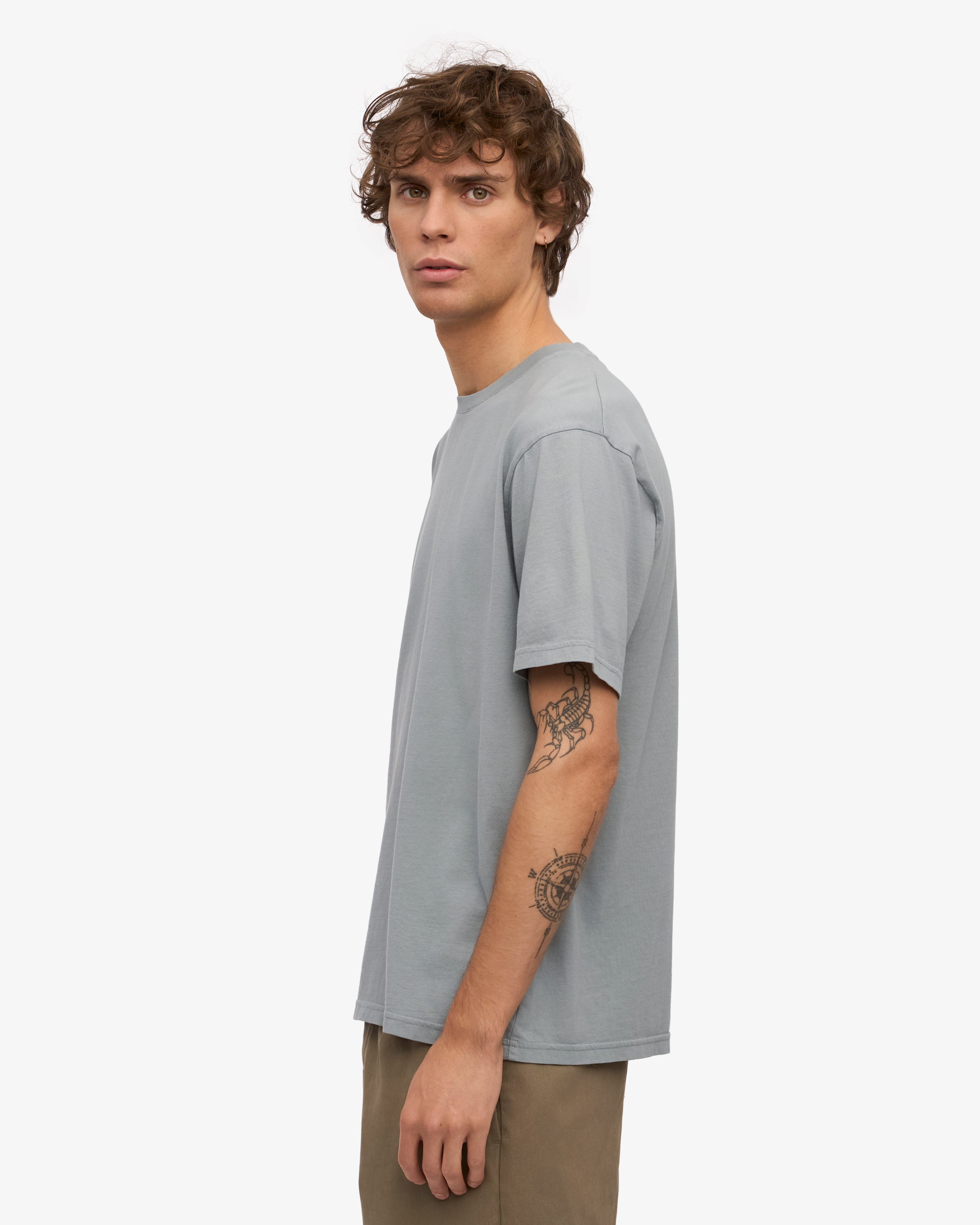 Classic Organic Tee - Steel Blue XS