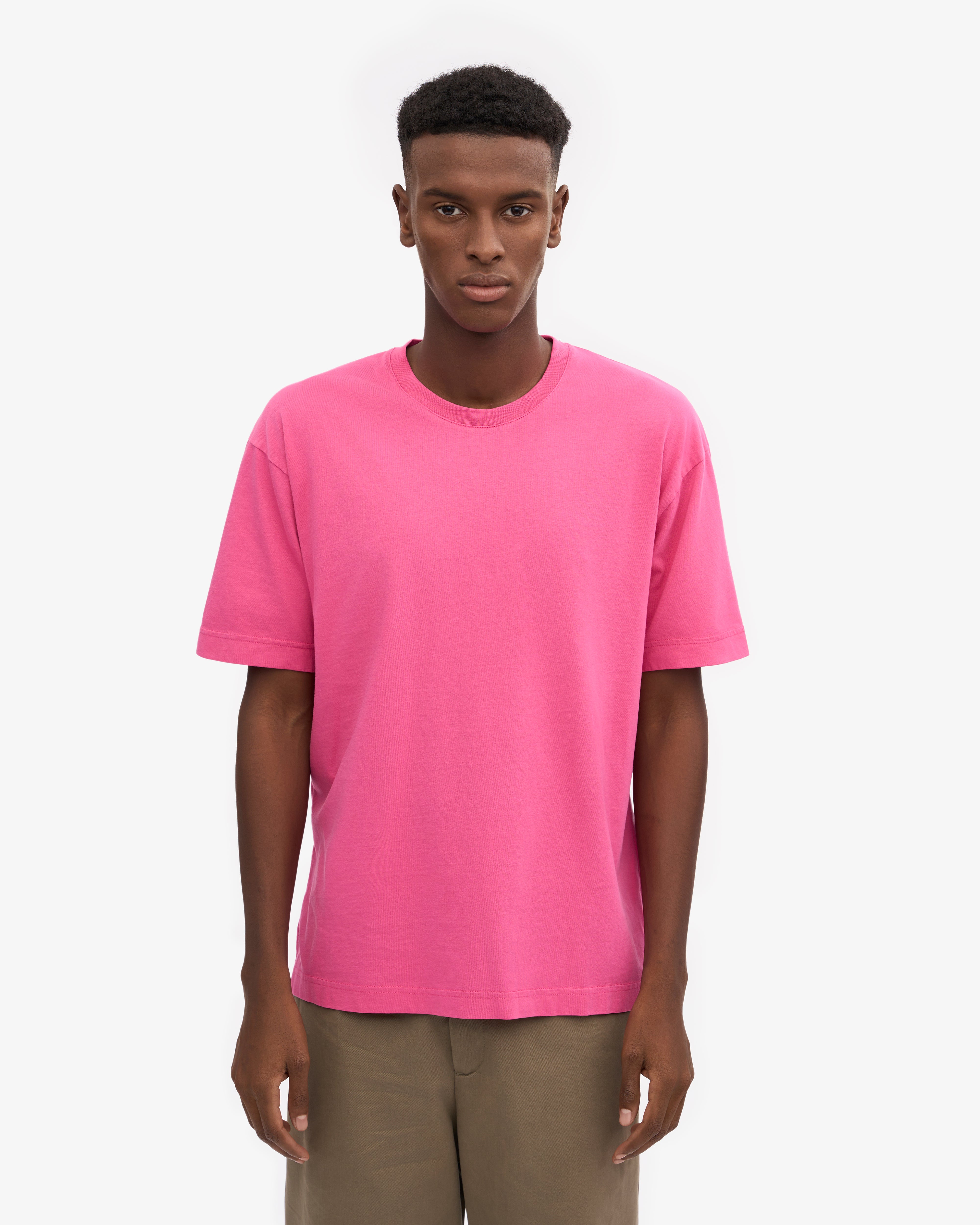 Oversized Organic T-Shirt - Bubblegum Pink XS