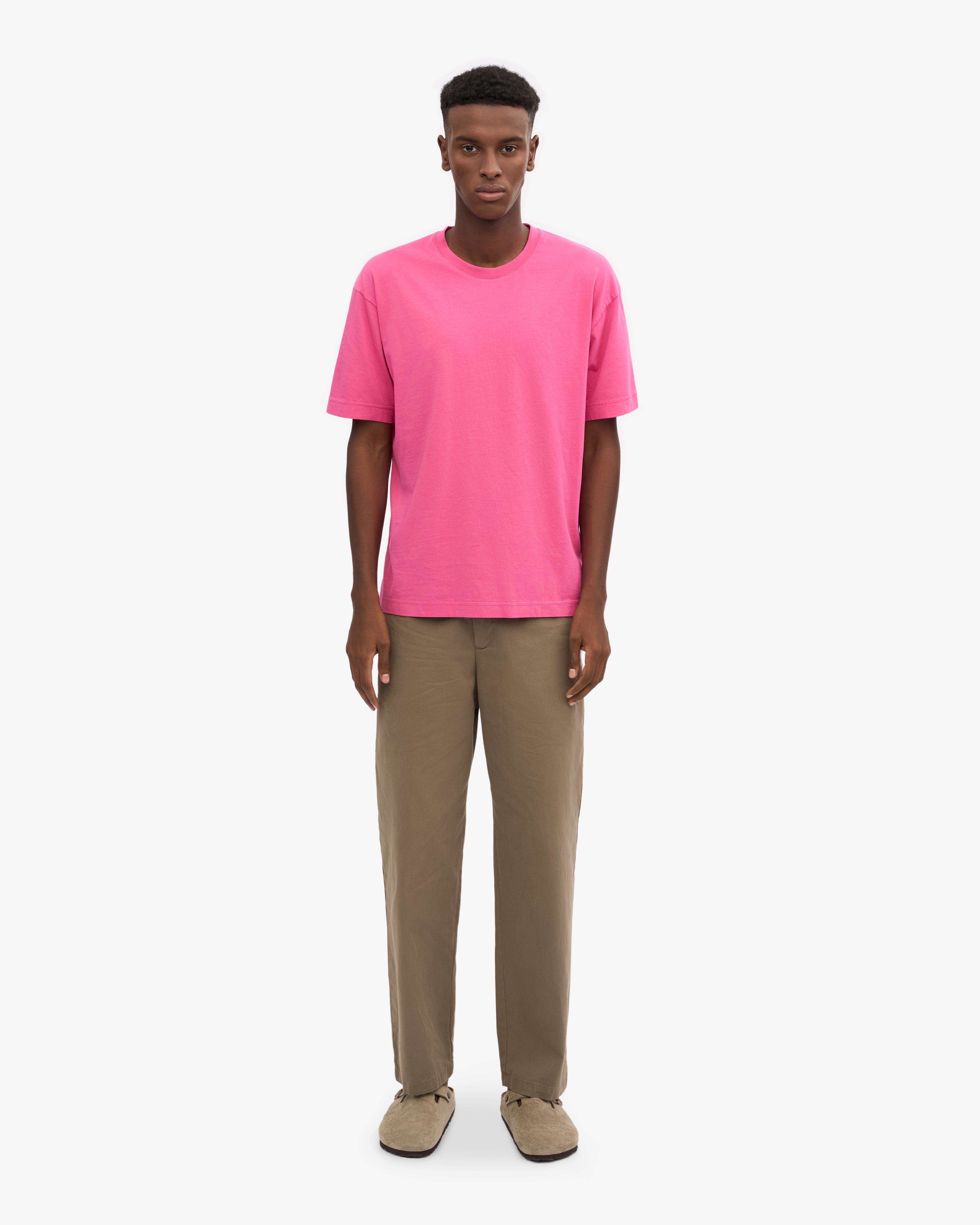 Oversized Organic T-Shirt - Bubblegum Pink XS