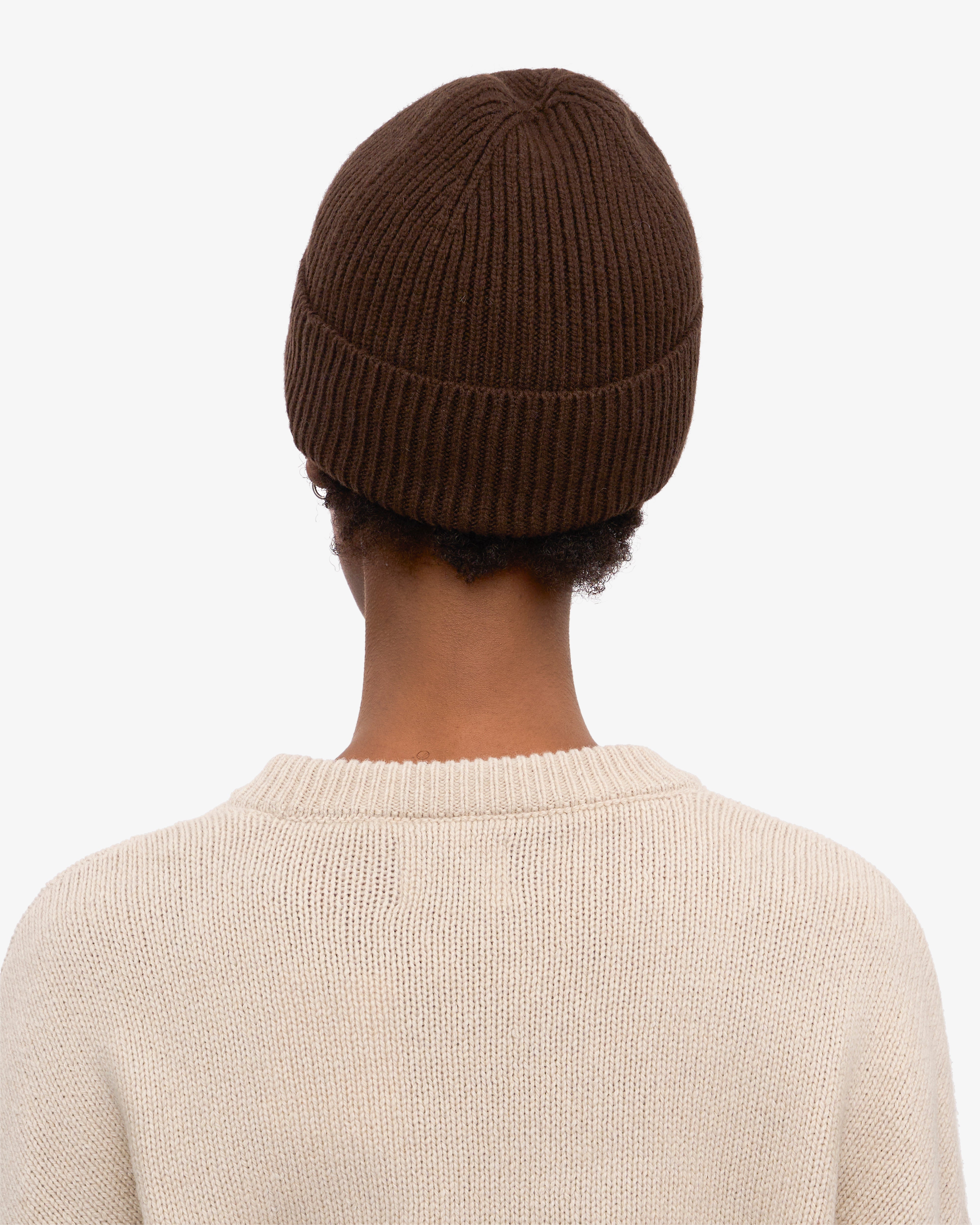 Merino Wool Beanie - Coffee Brown