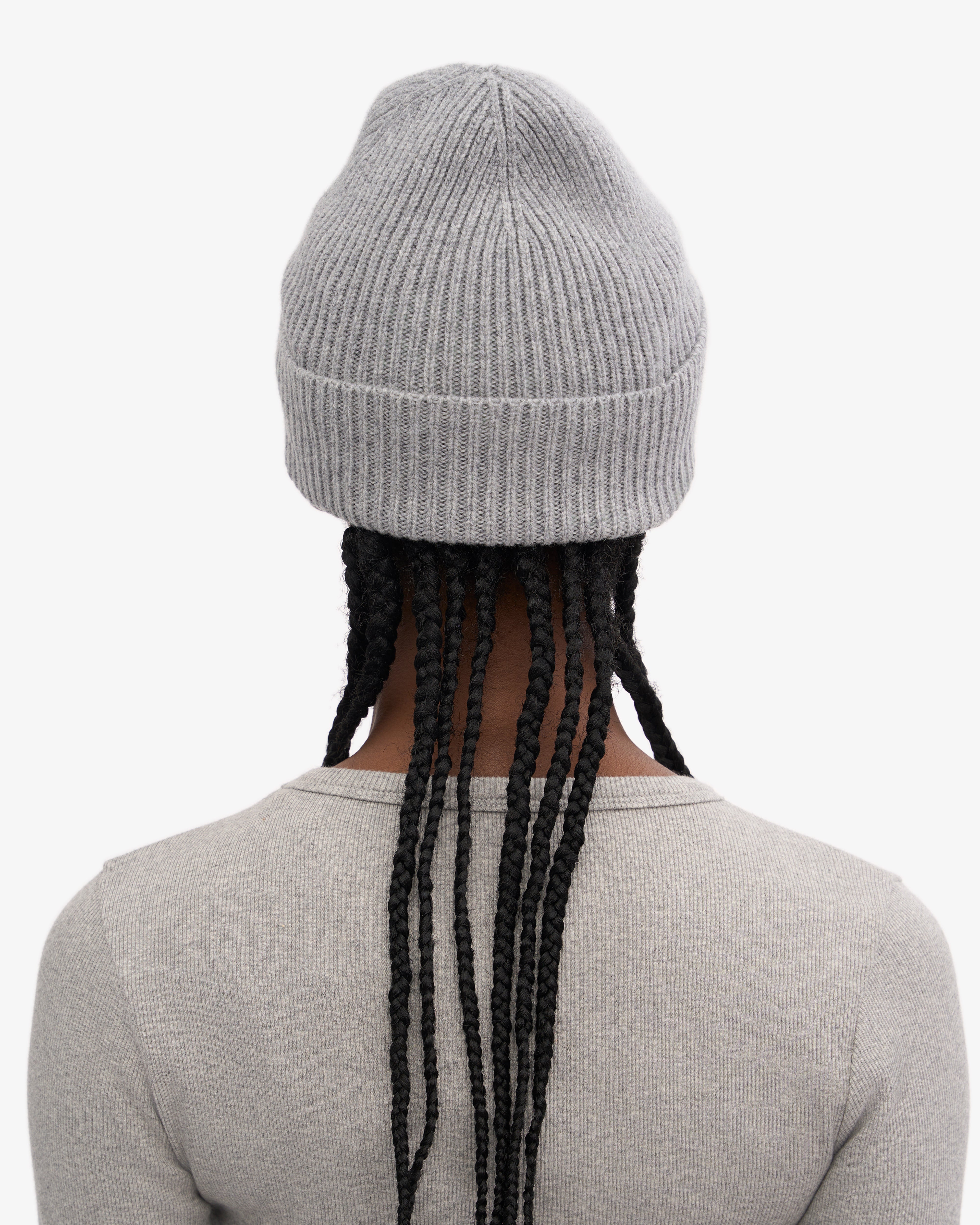 Merino Wool Beanie - Heather Grey