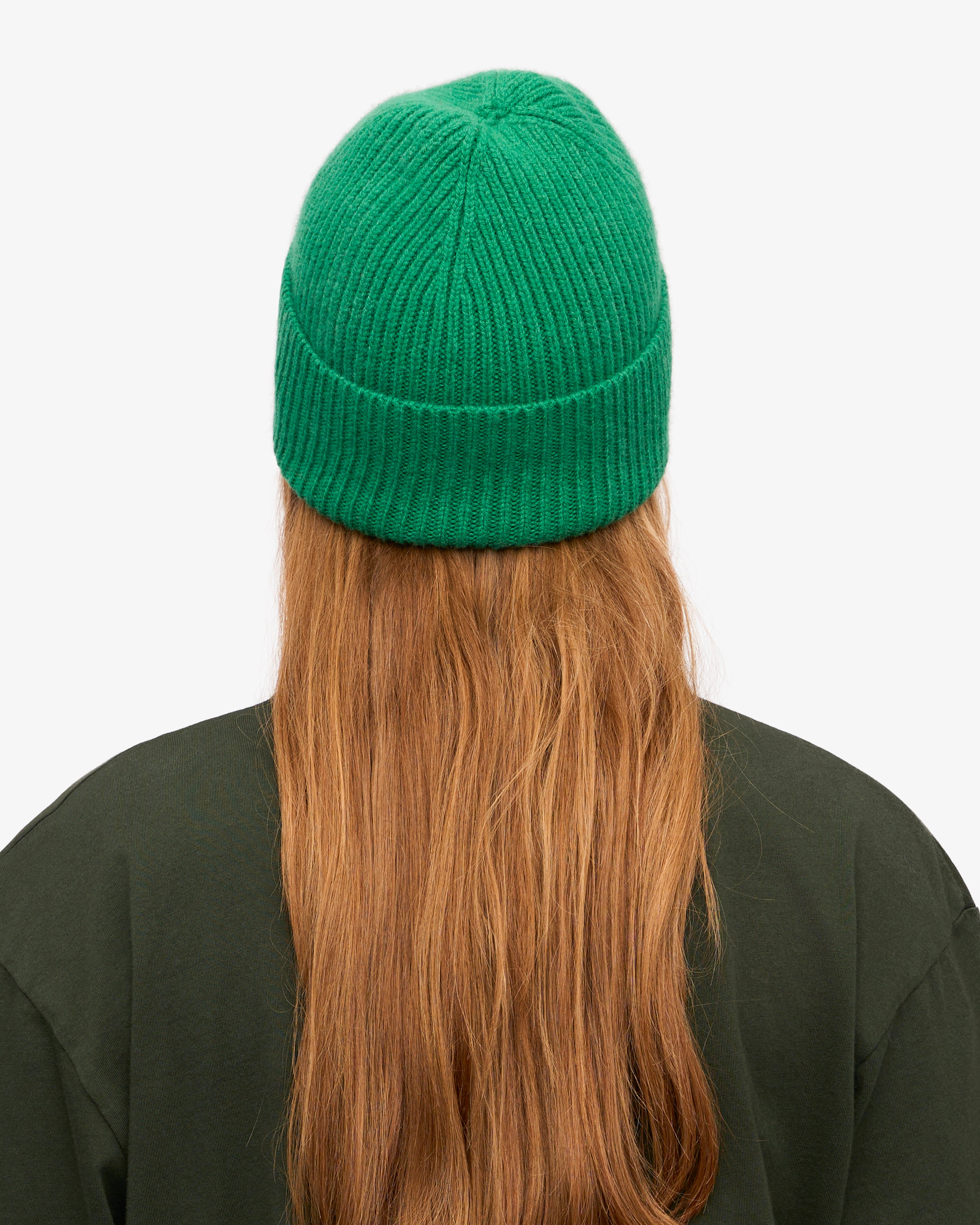Merino Wool Beanie - Kelly Green