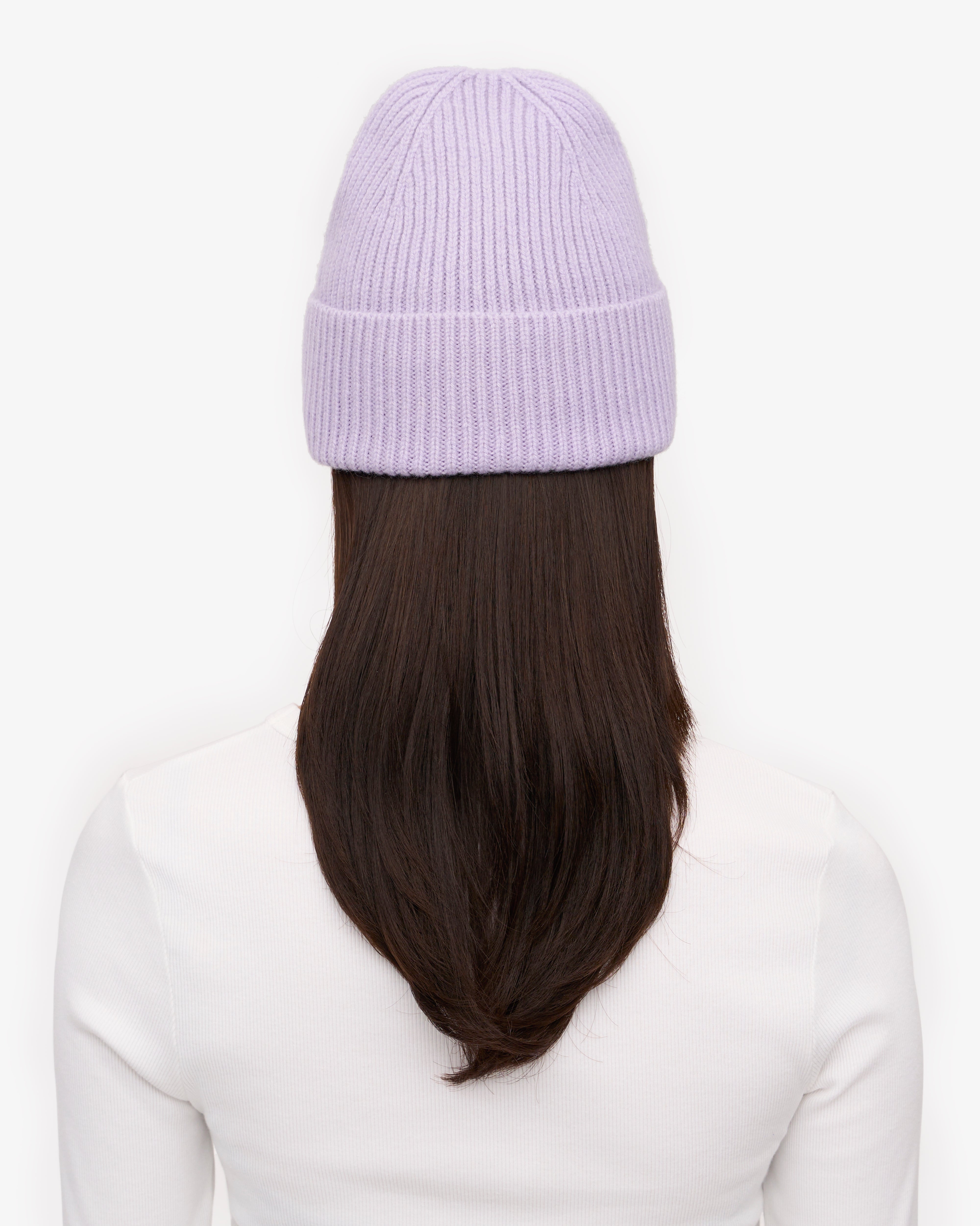 Merino Wool Beanie - Soft Lavender
