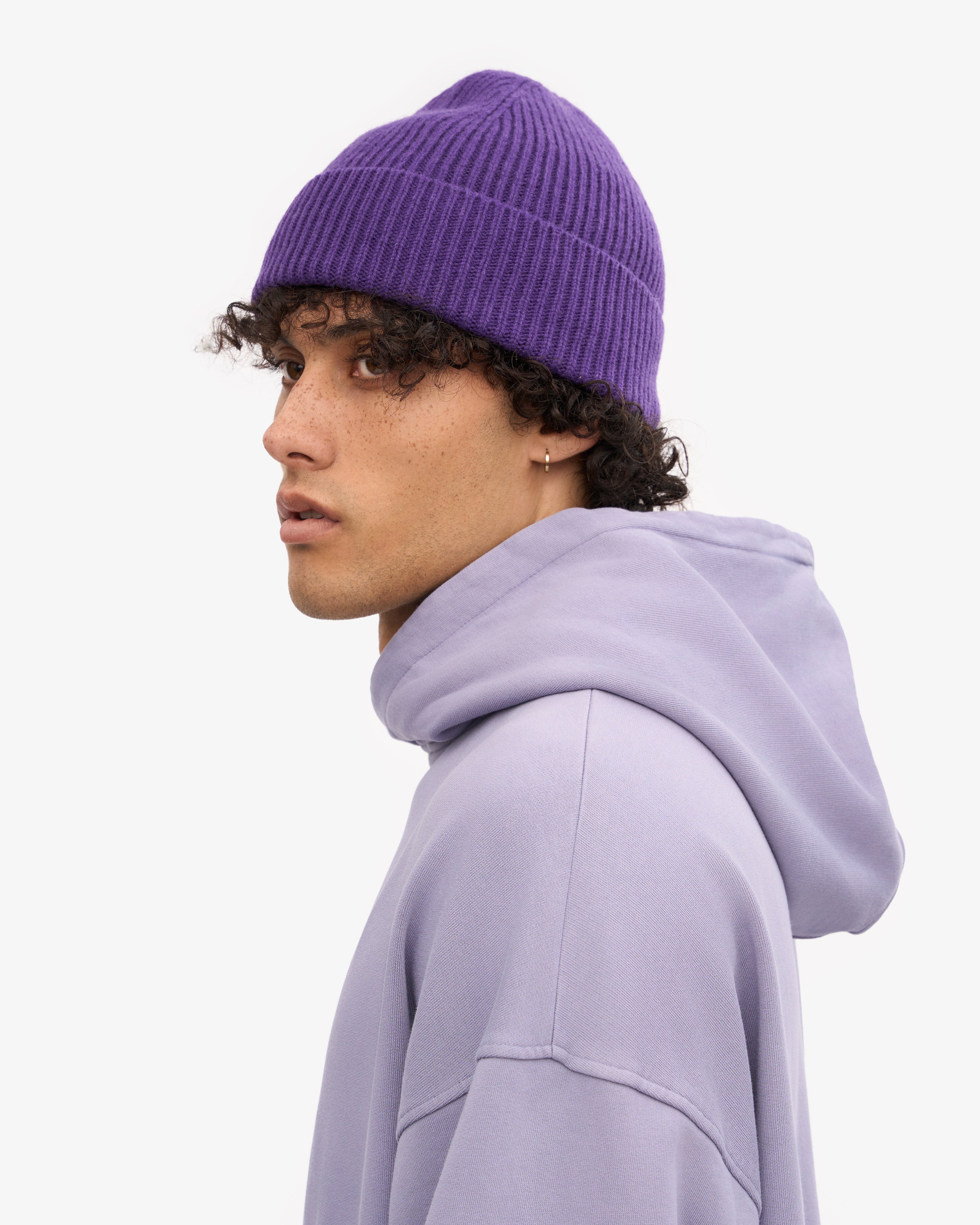 Merino Wool Beanie - Ultra Violet