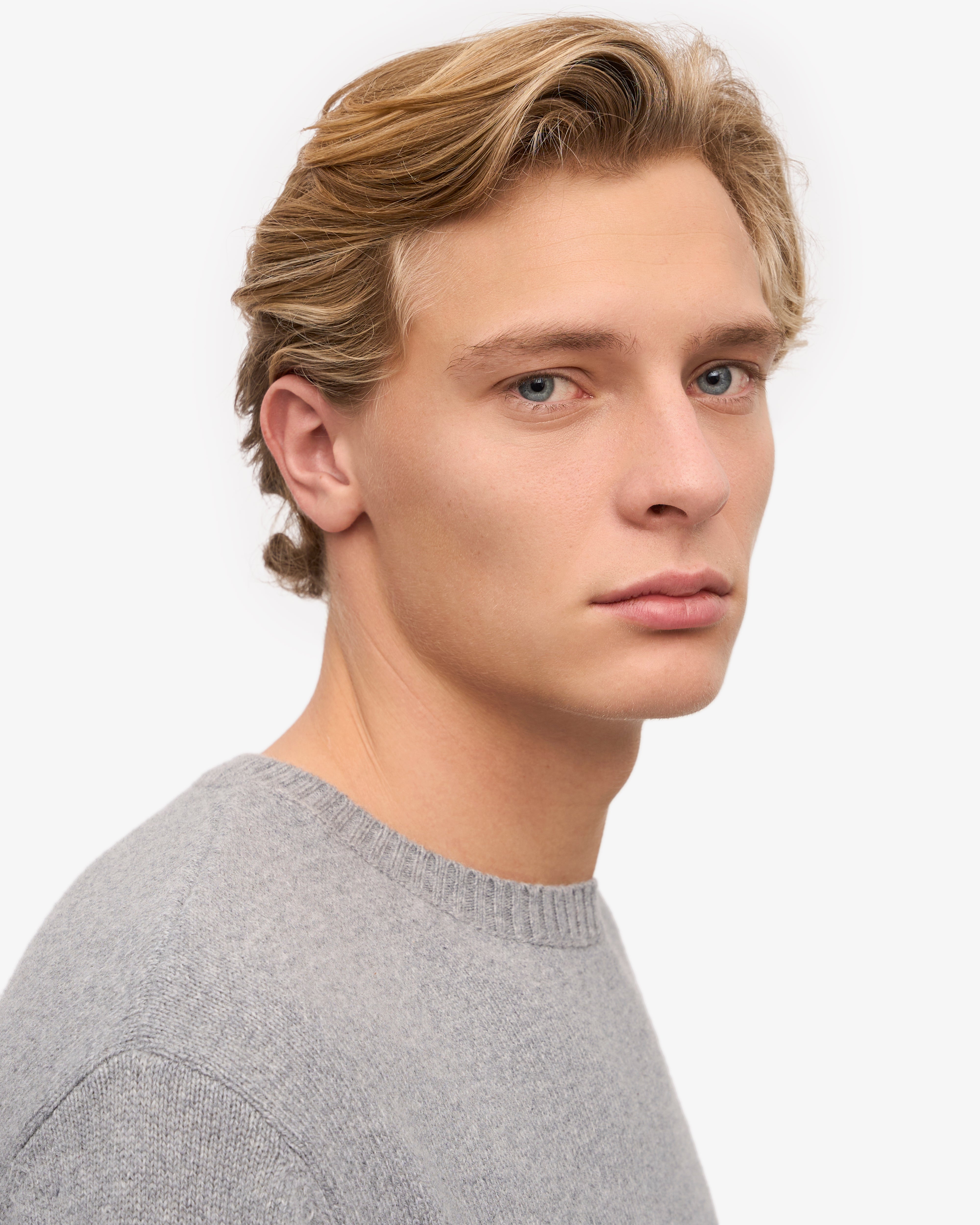 Classic Merino Wool Crew - Heather Grey