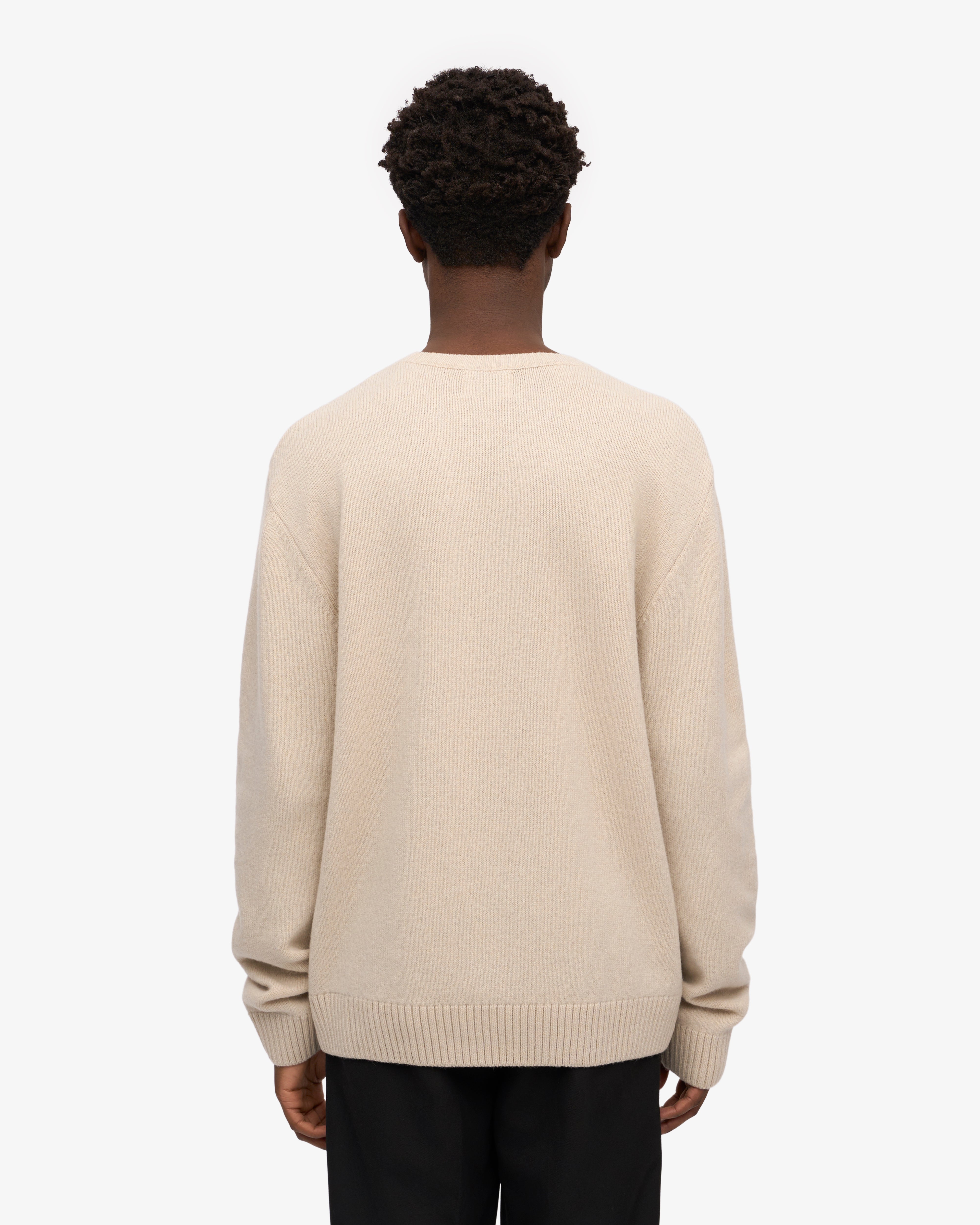 Classic Merino Wool Crew - Ivory White