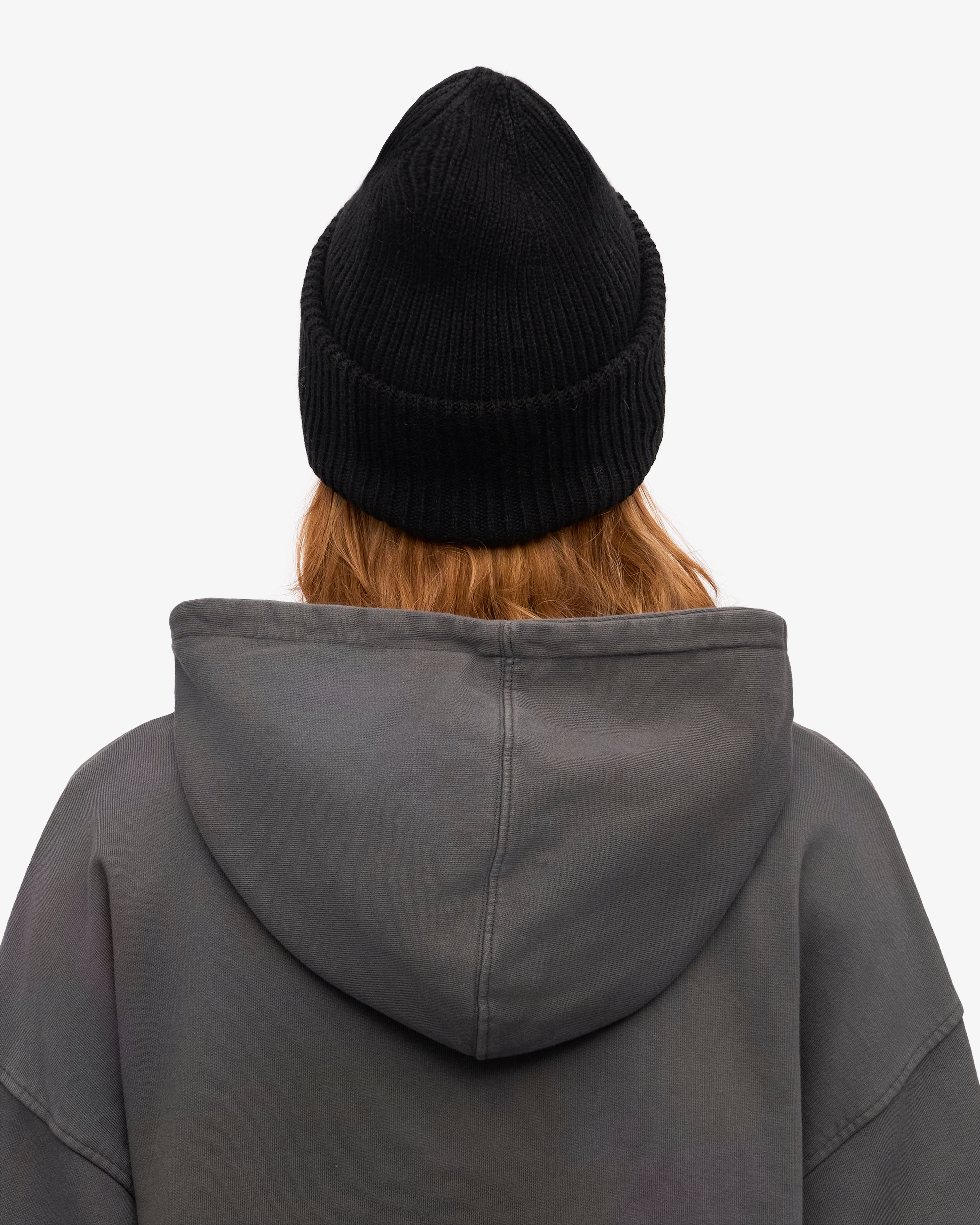Merino Wool Hat - Deep Black