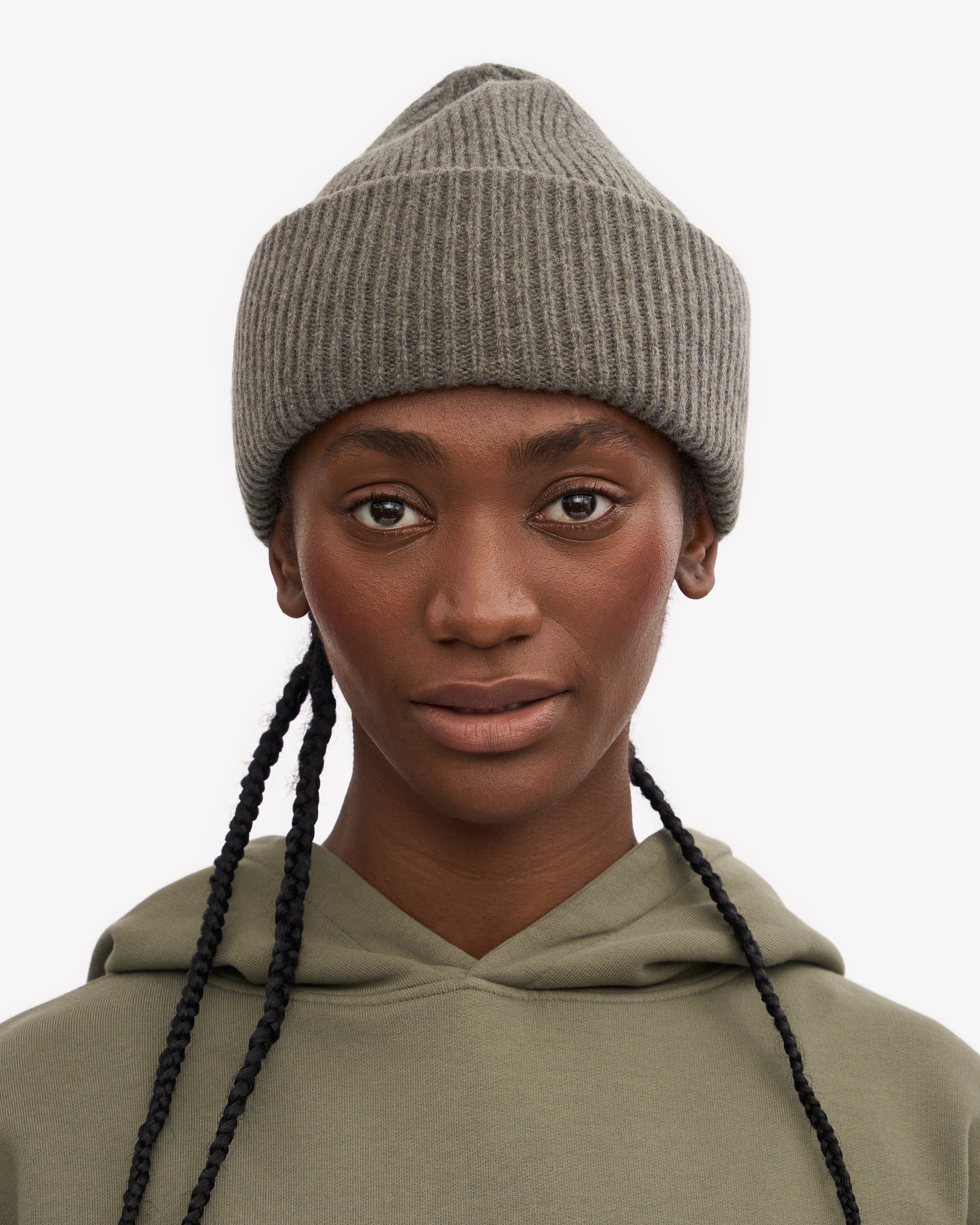 Merino Wool Hat - Dusty Olive