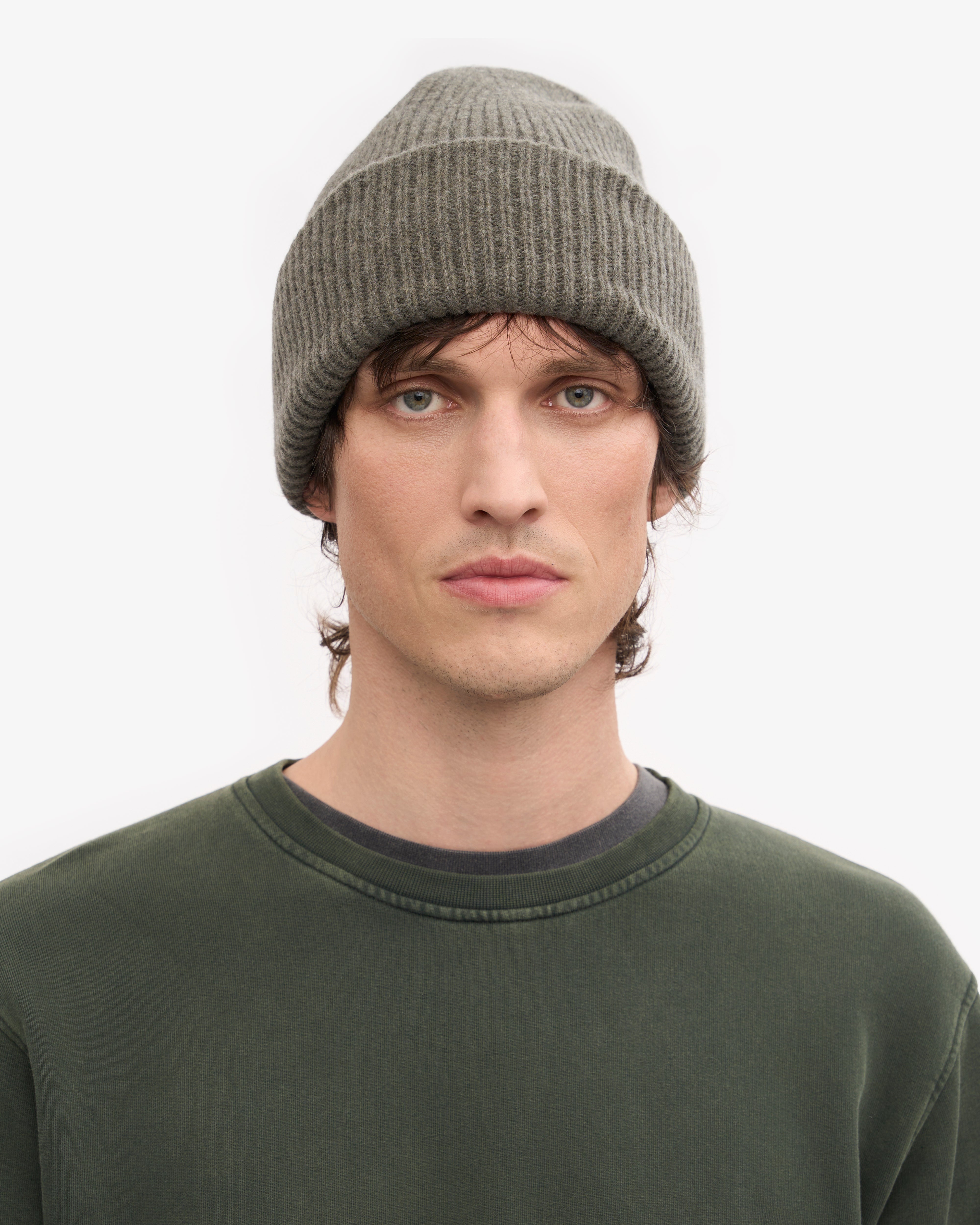 Merino Wool Hat - Dusty Olive