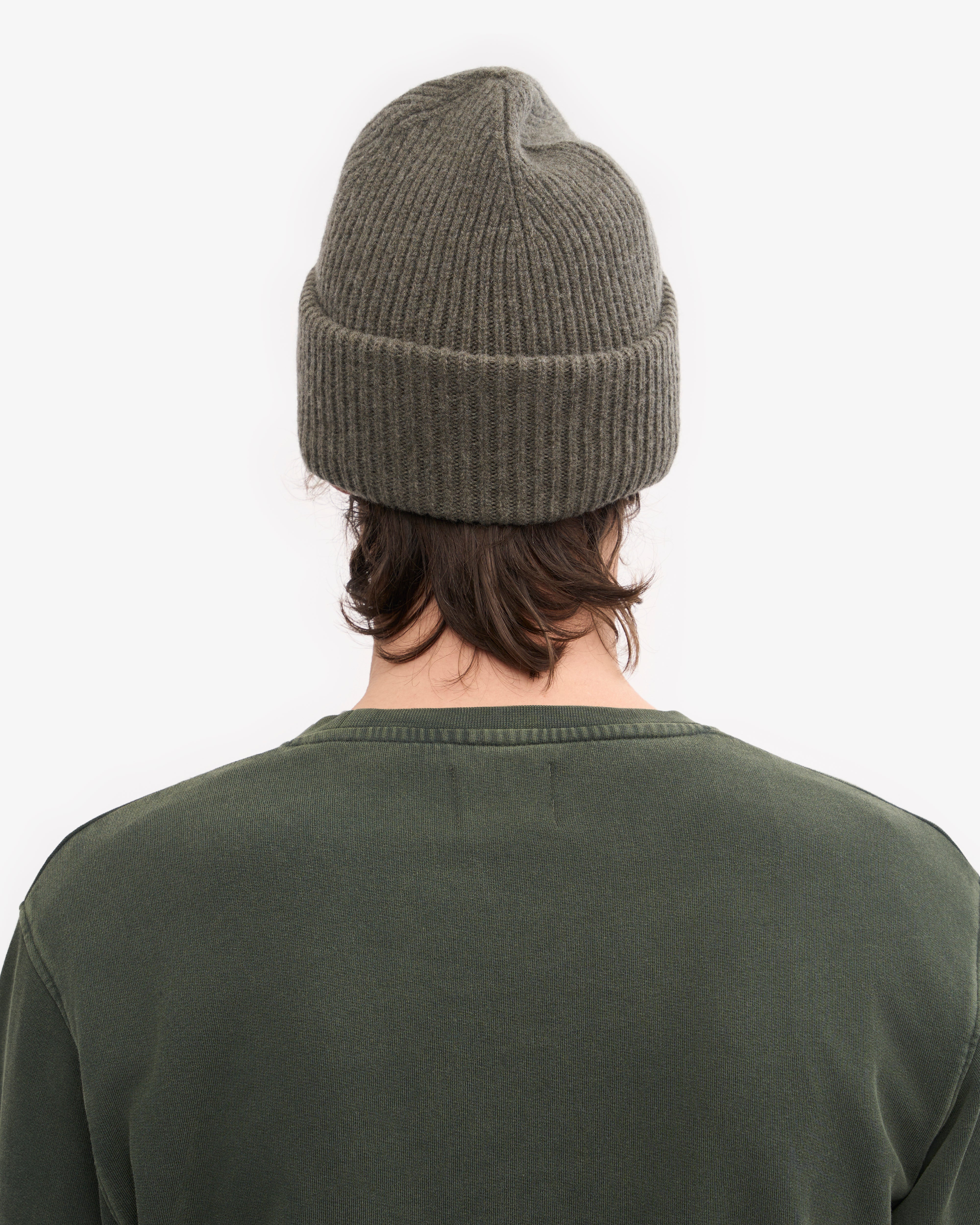 Merino Wool Hat - Dusty Olive