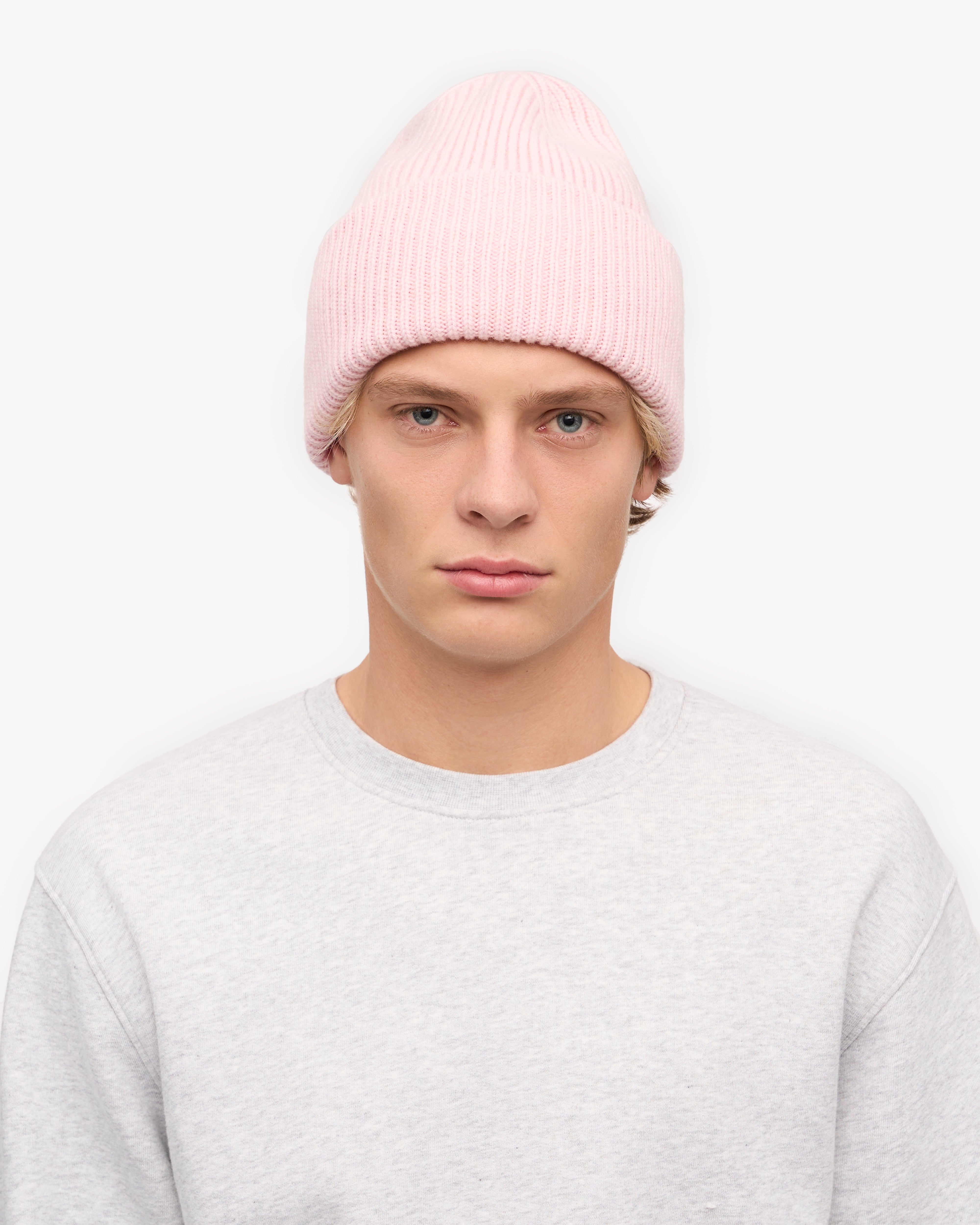 Merino Wool Hat - Faded Pink