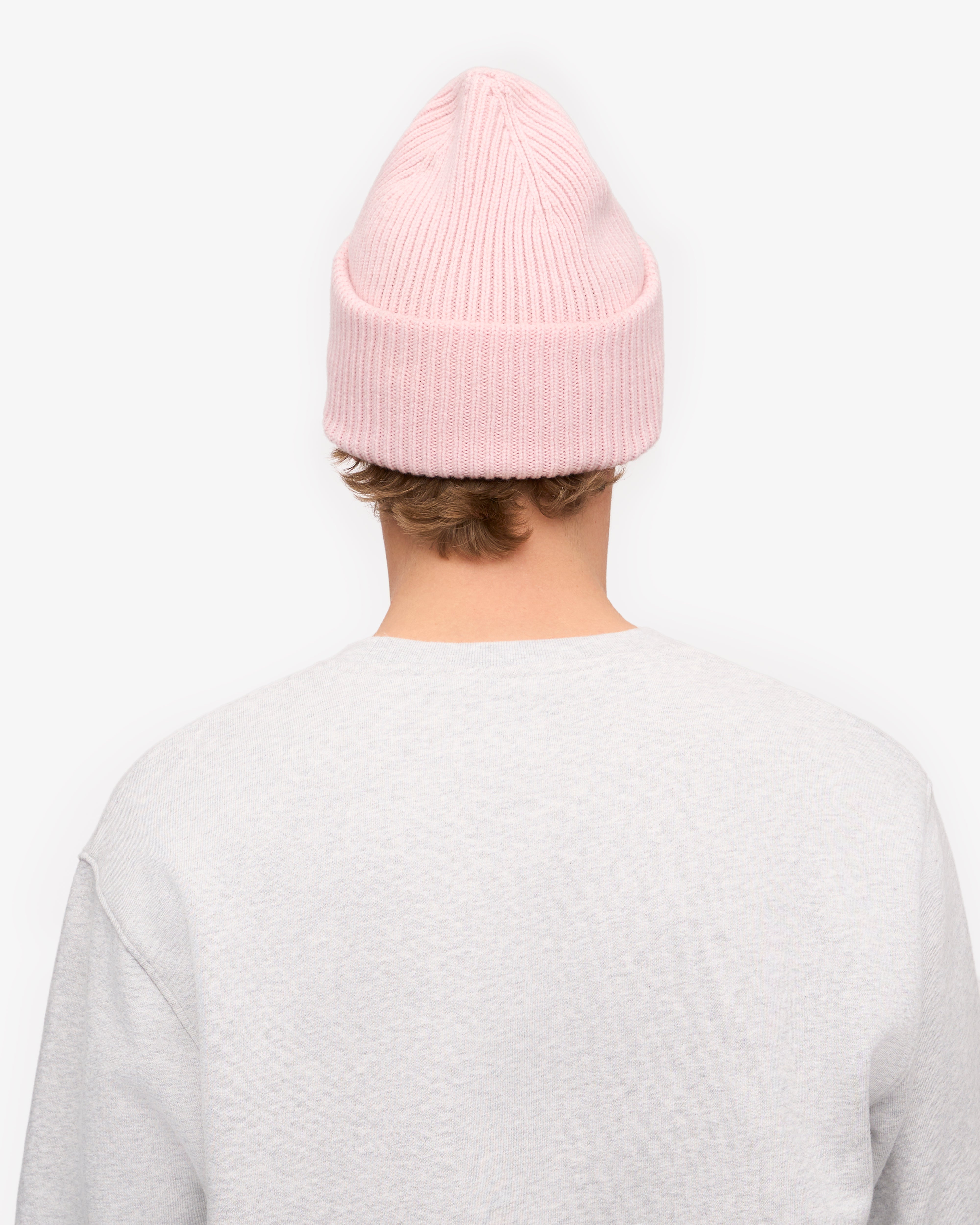 Merino Wool Hat - Faded Pink