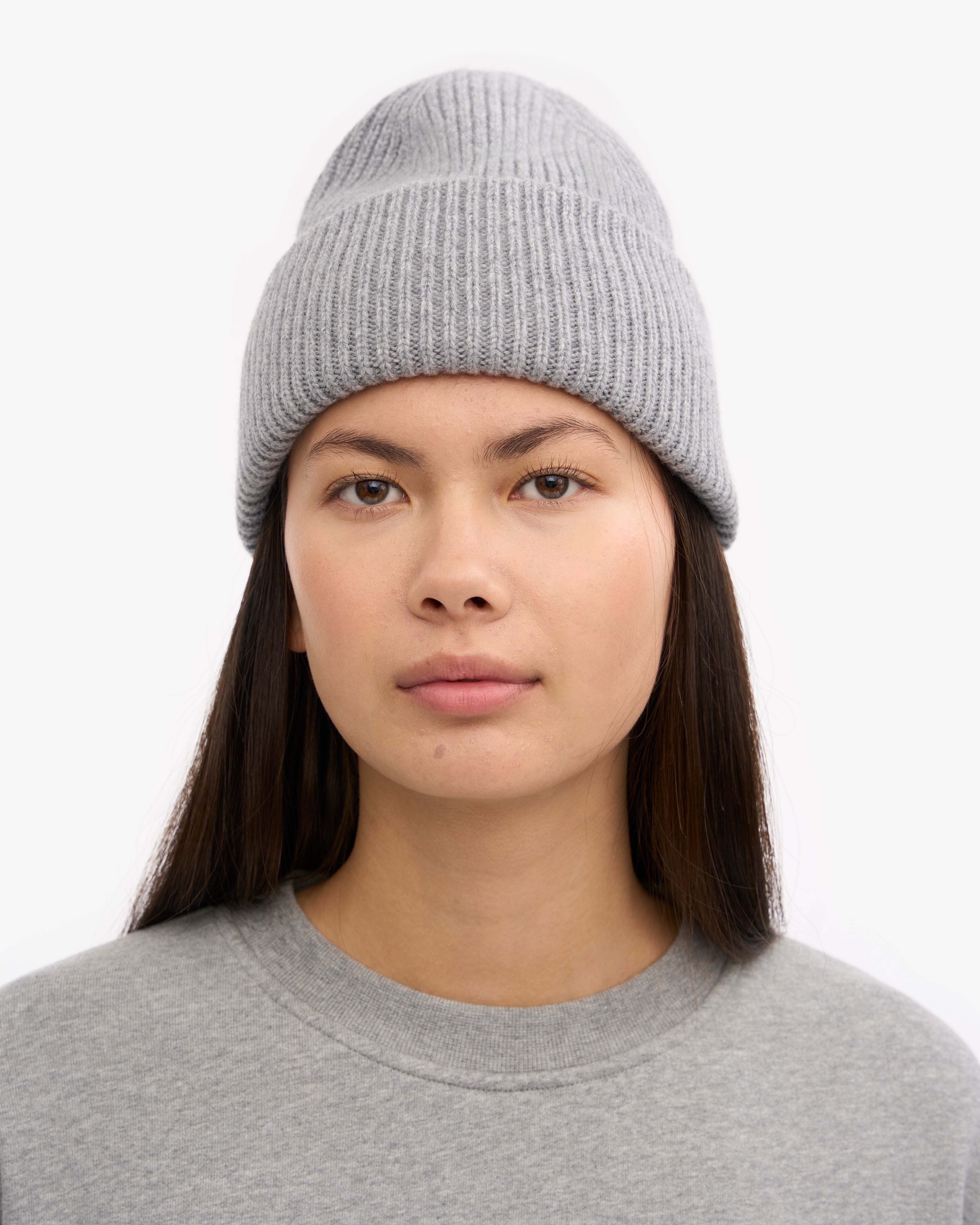 Merino Wool Hat - Heather Grey
