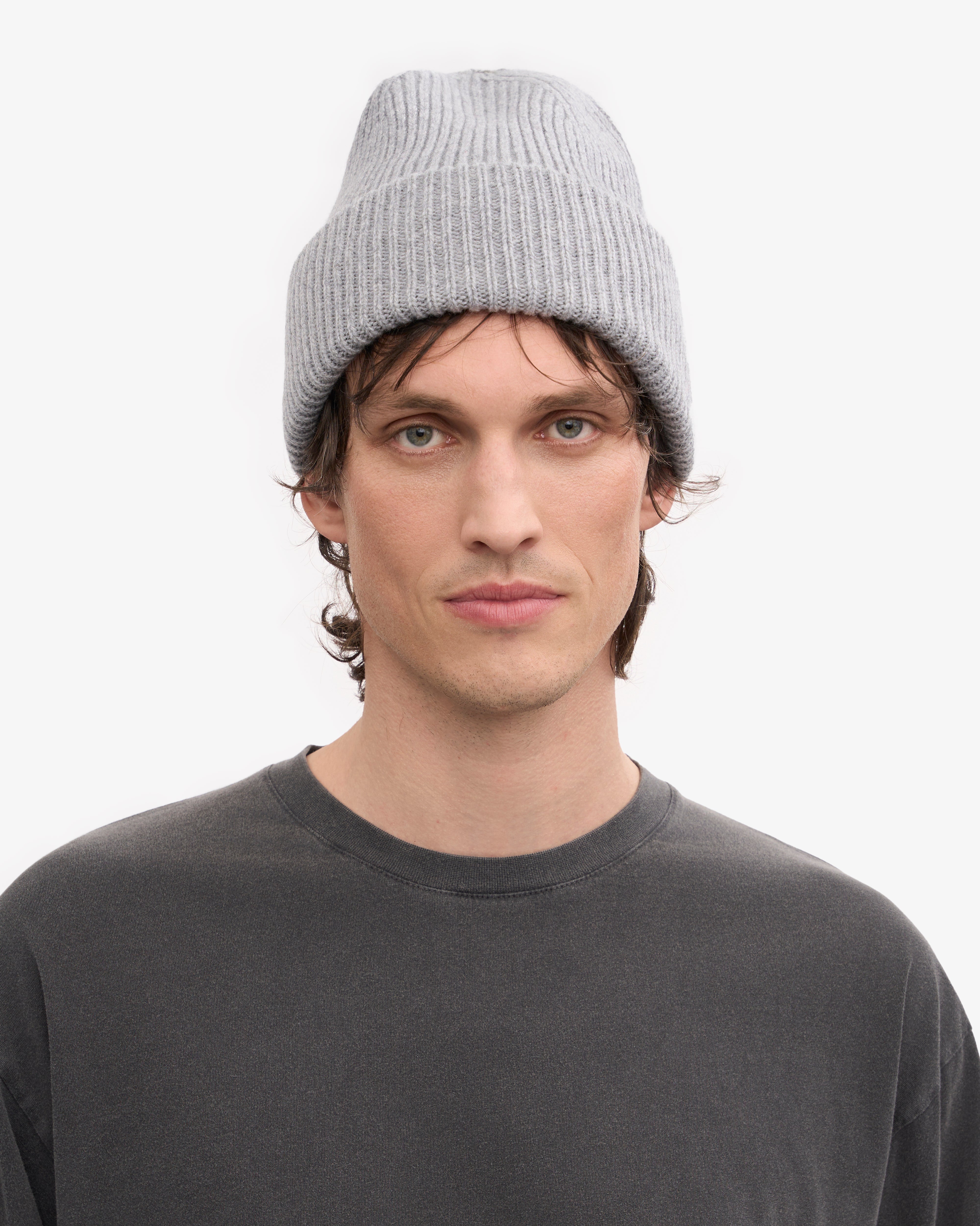 Merino Wool Hat - Heather Grey