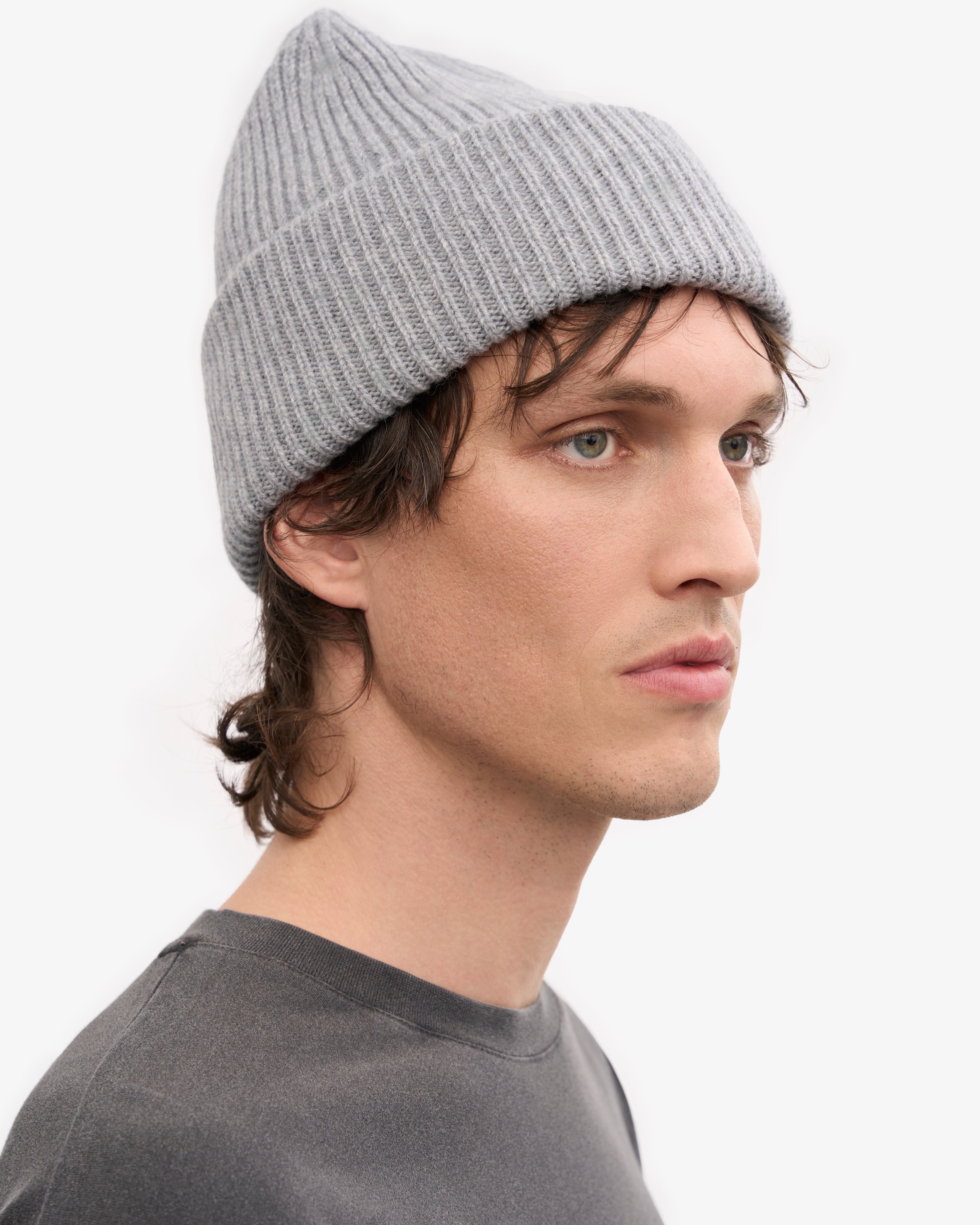 Merino Wool Hat - Heather Grey
