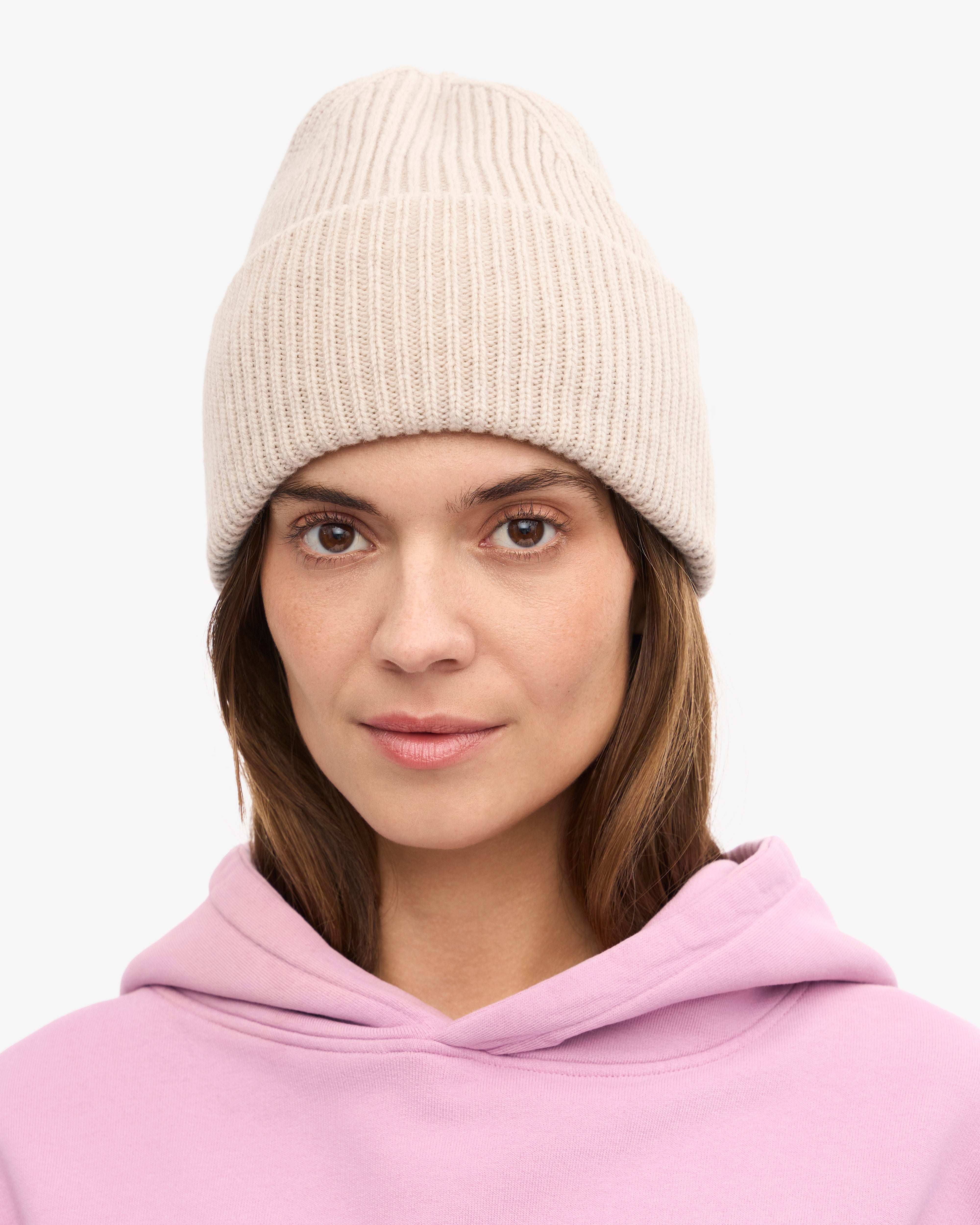 Merino Wool Hat - Ivory White