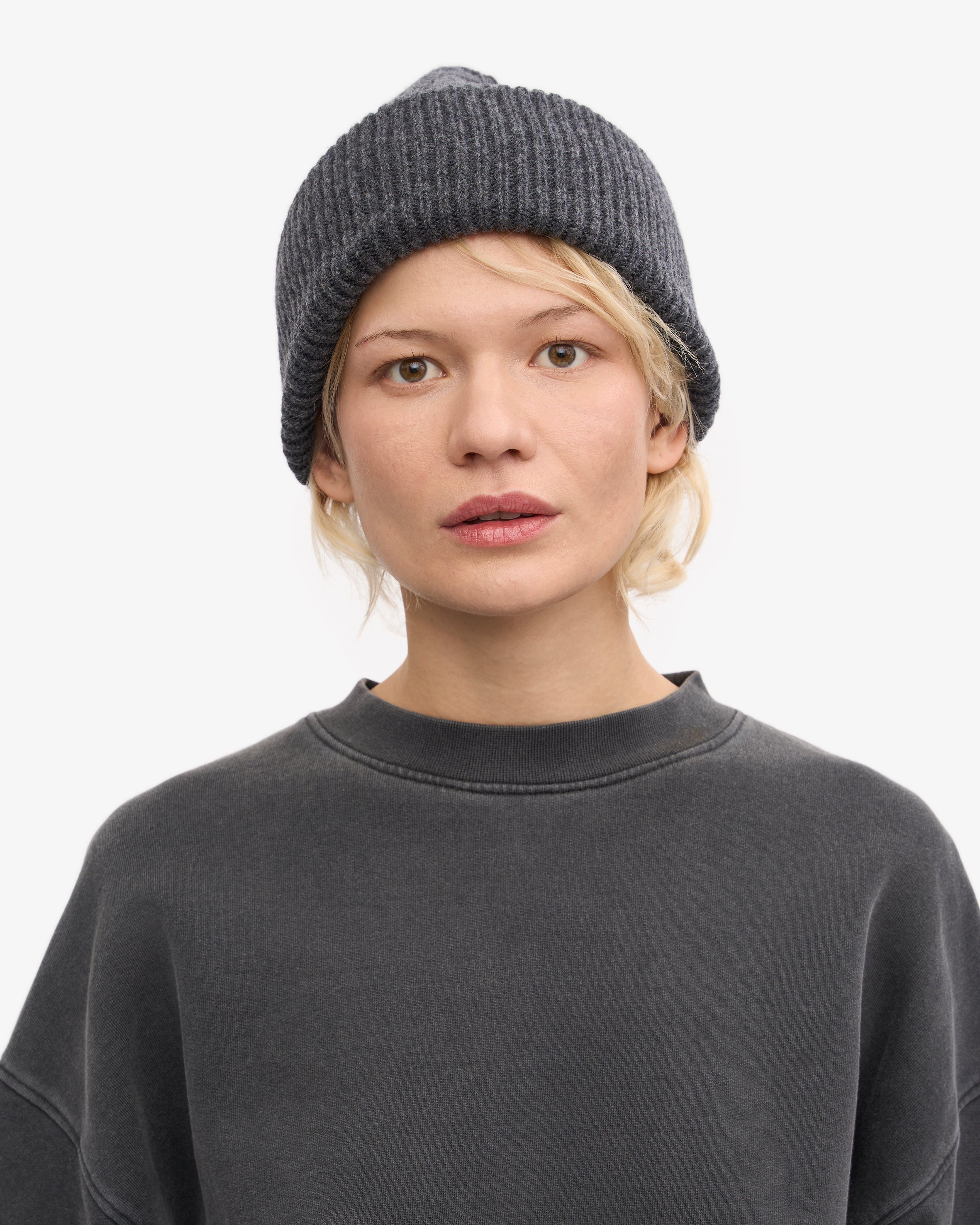 Merino Wool Hat - Lava Grey