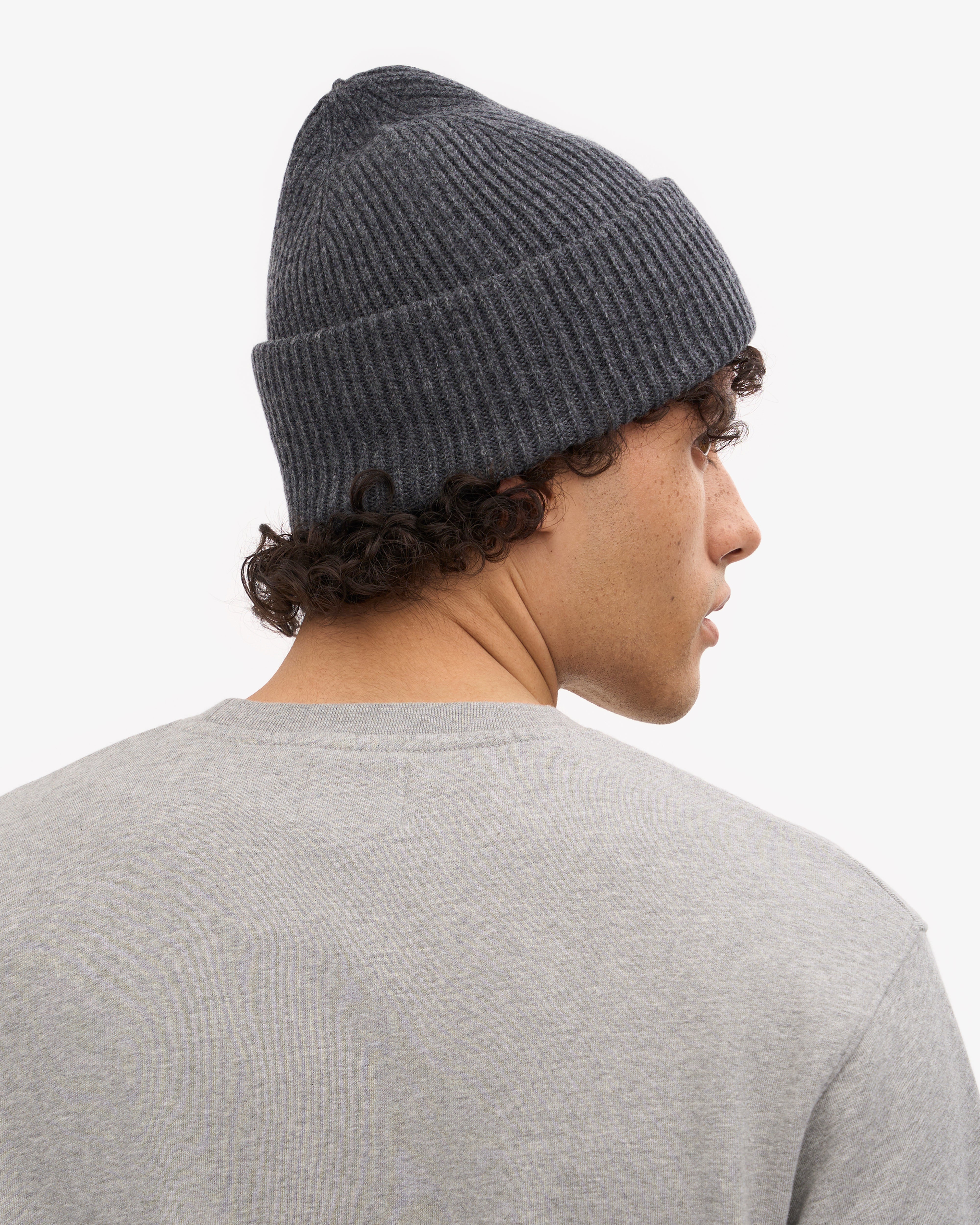 Merino Wool Hat - Lava Grey