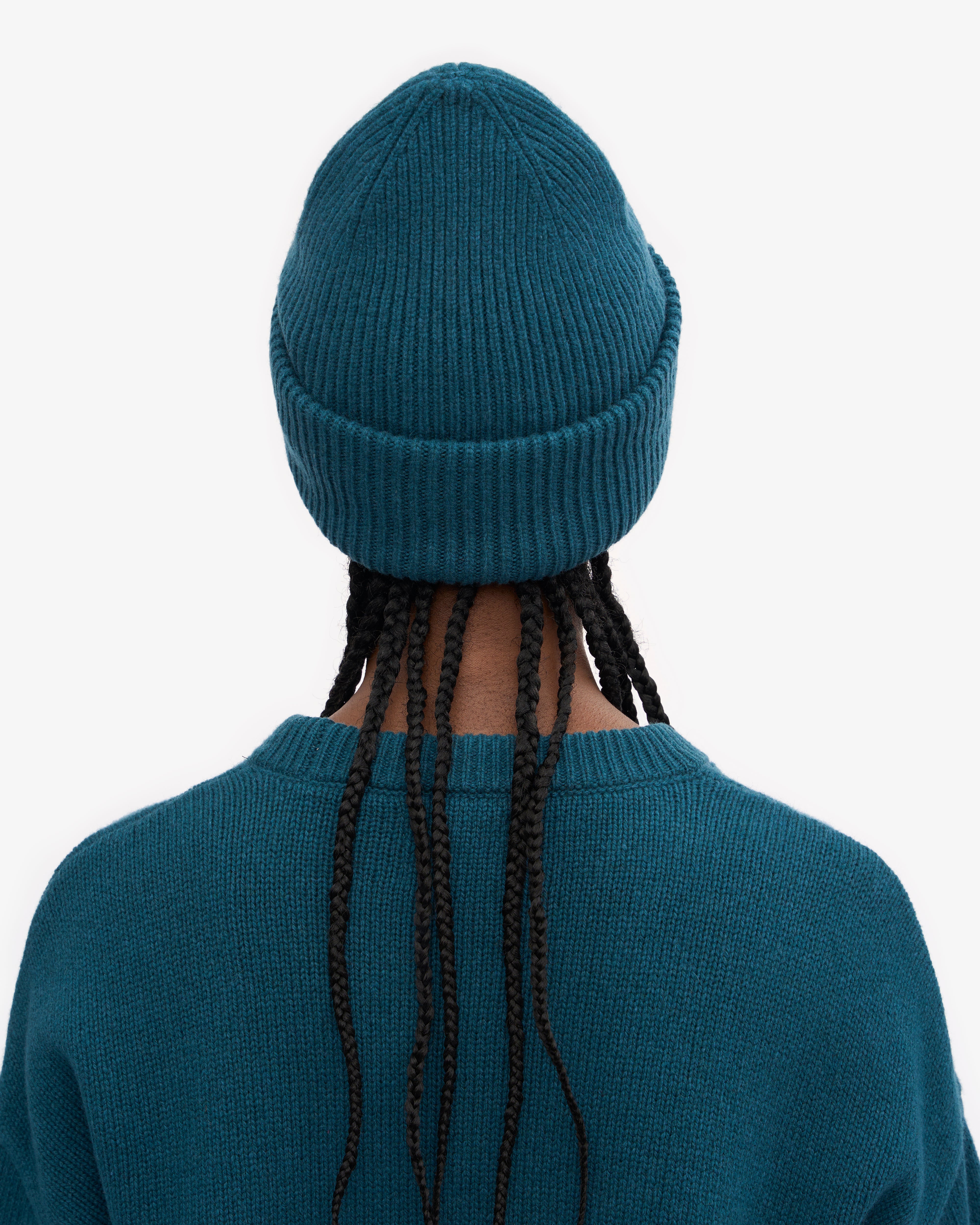 Merino Wool Hat - Ocean Green