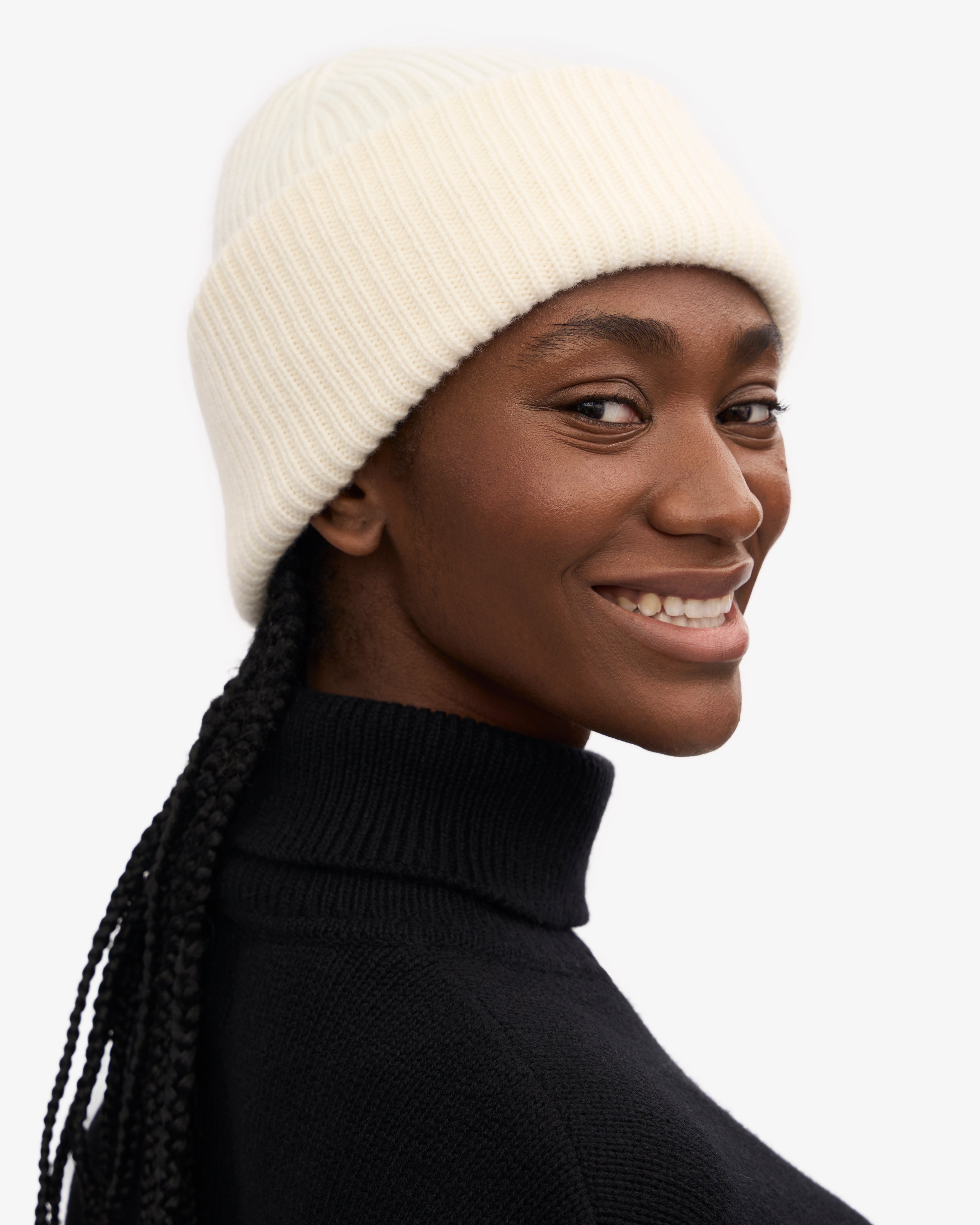 Merino Wool Hat - Optical White
