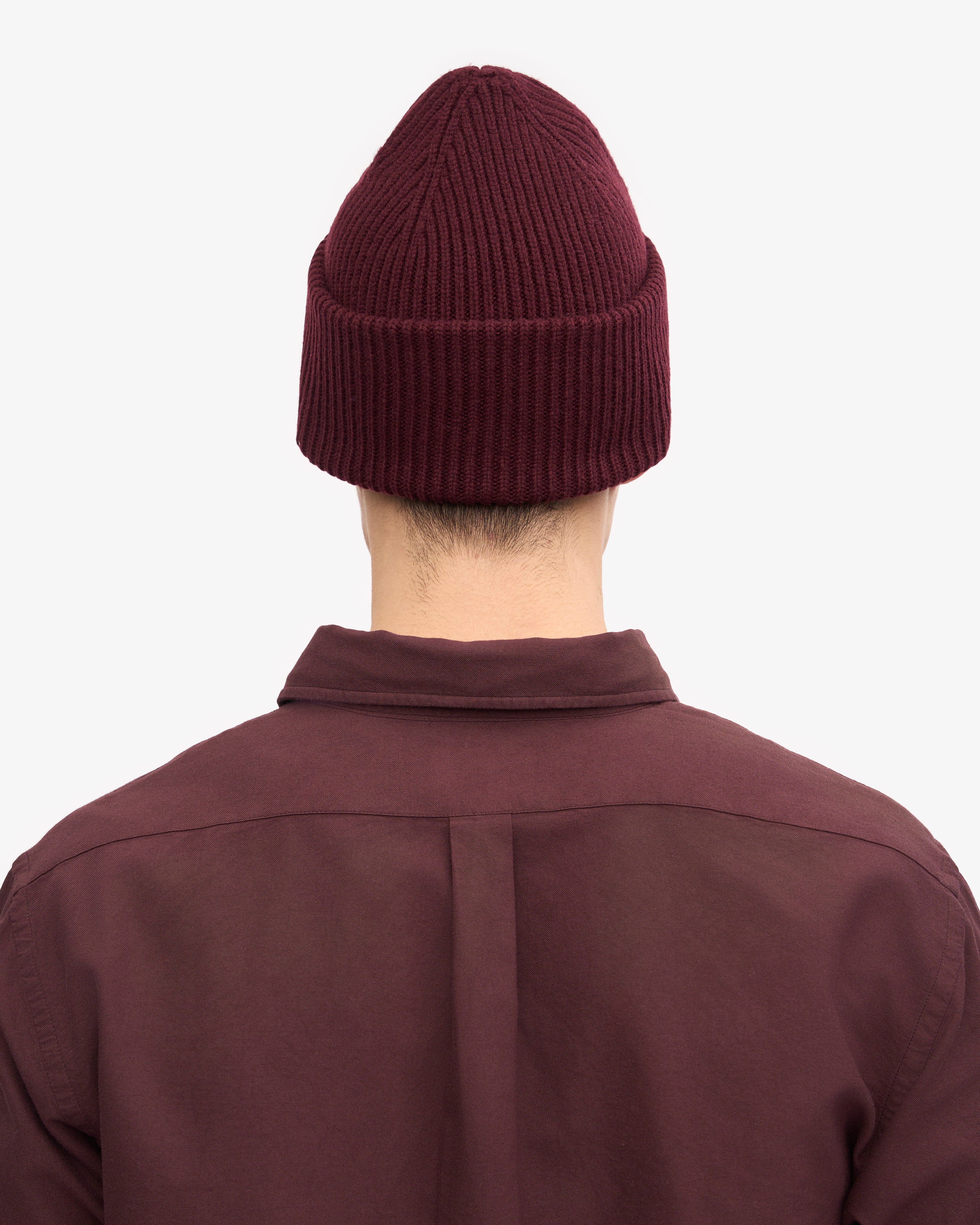 Merino Wool Hat - Oxblood Red