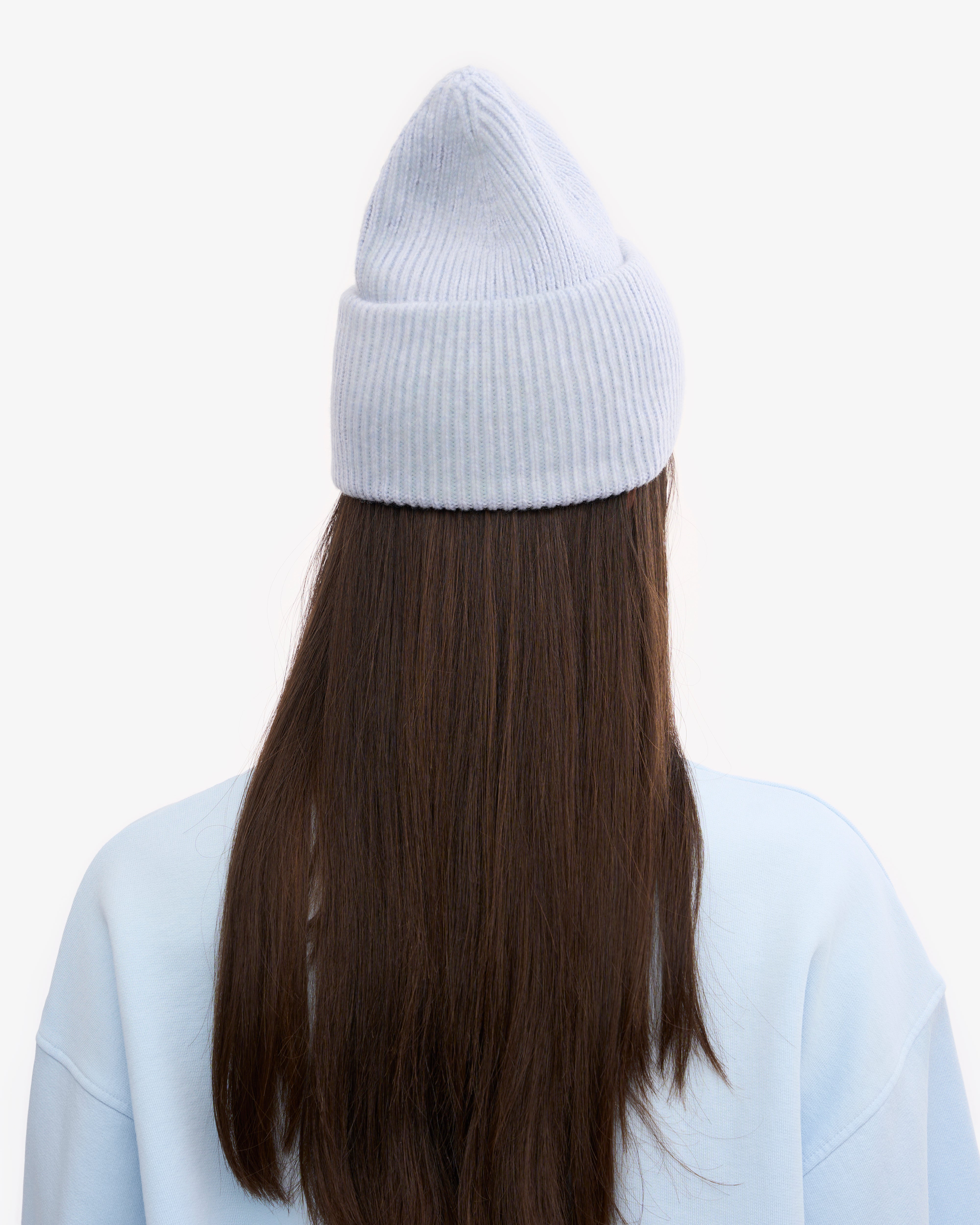 Merino Wool Hat - Polar Blue
