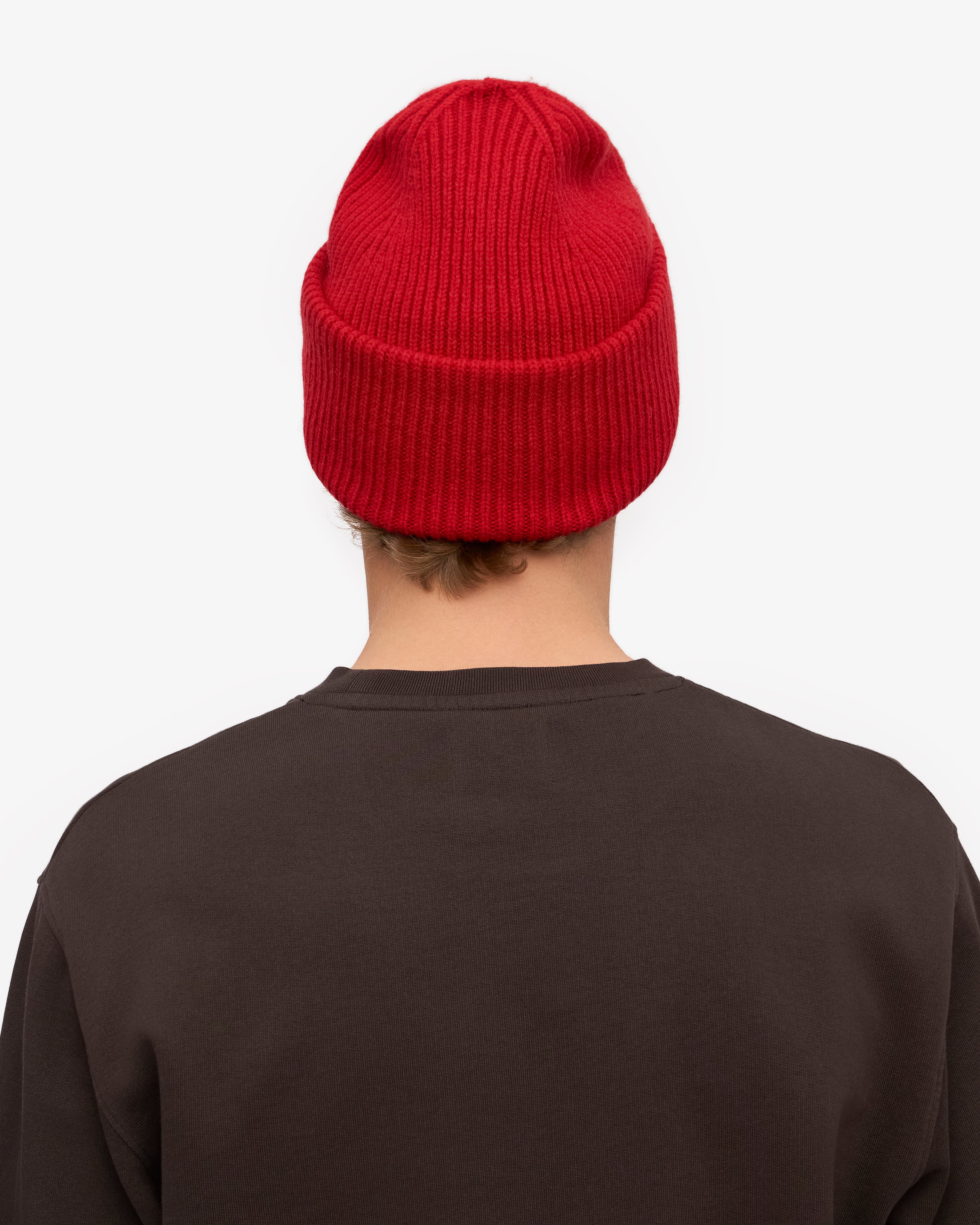 Merino Wool Hat - Scarlet Red