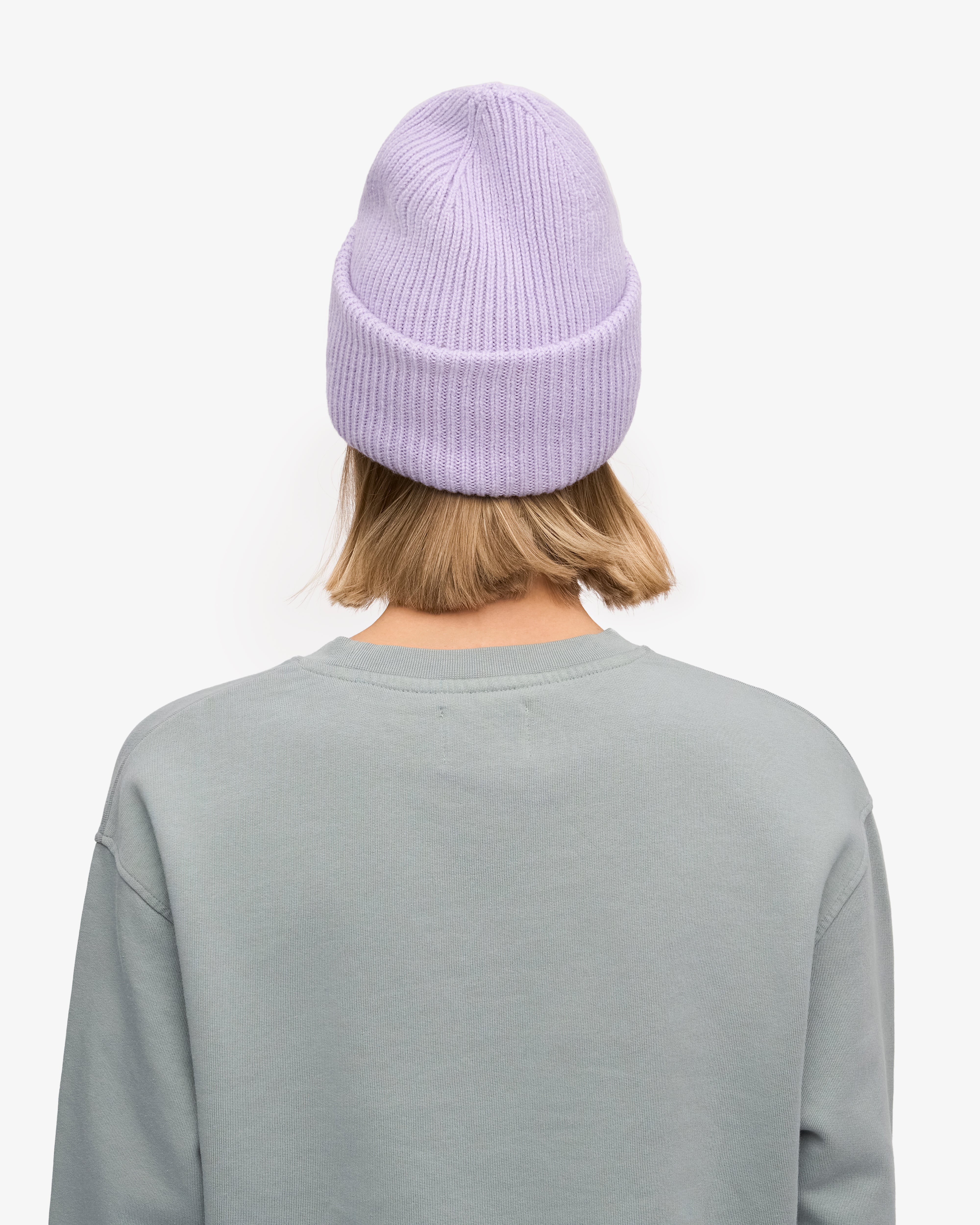 Merino Wool Hat - Soft Lavender