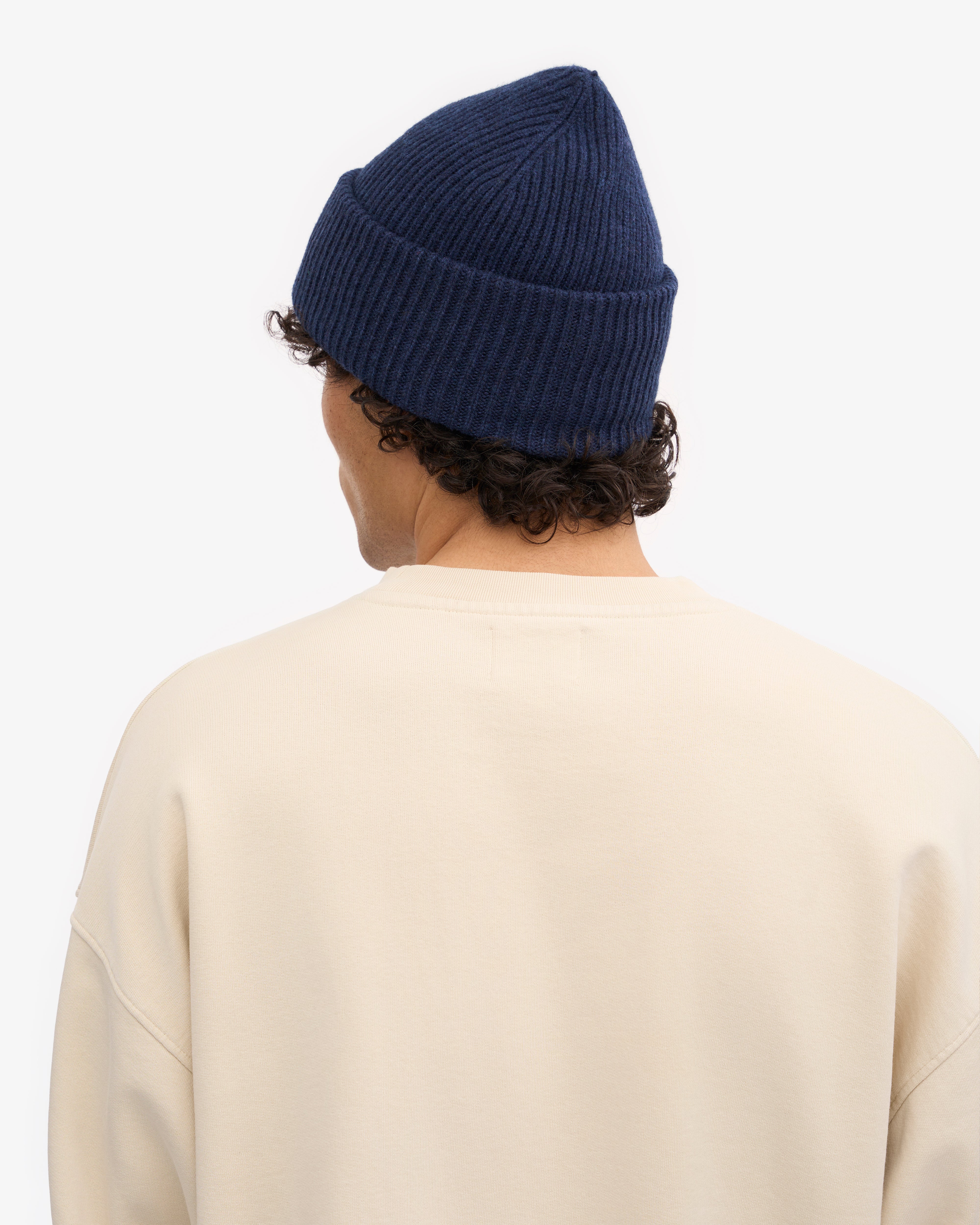 Merino Wool Hat - Marine Blue