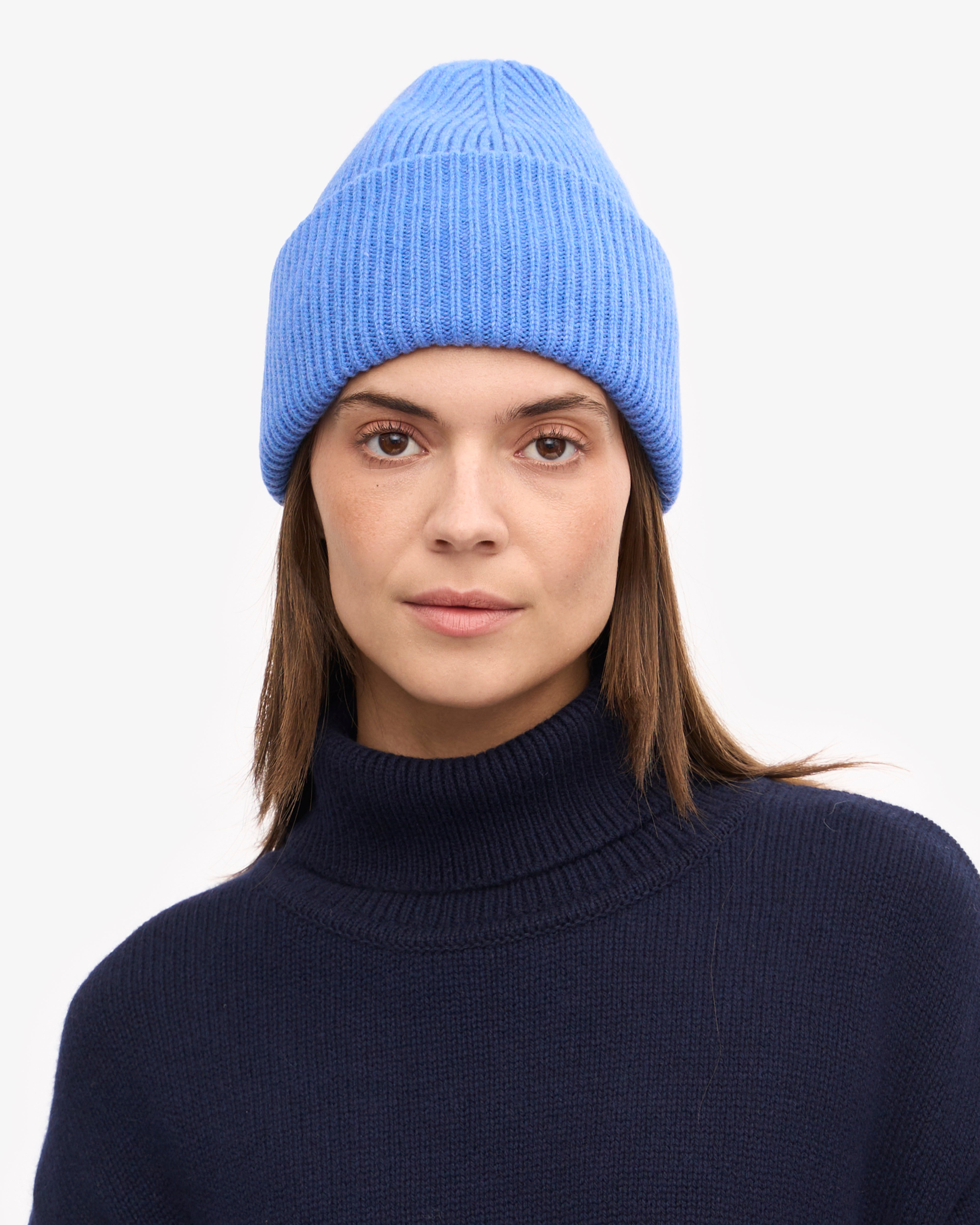 Merino Wool Hat - Pacific Blue