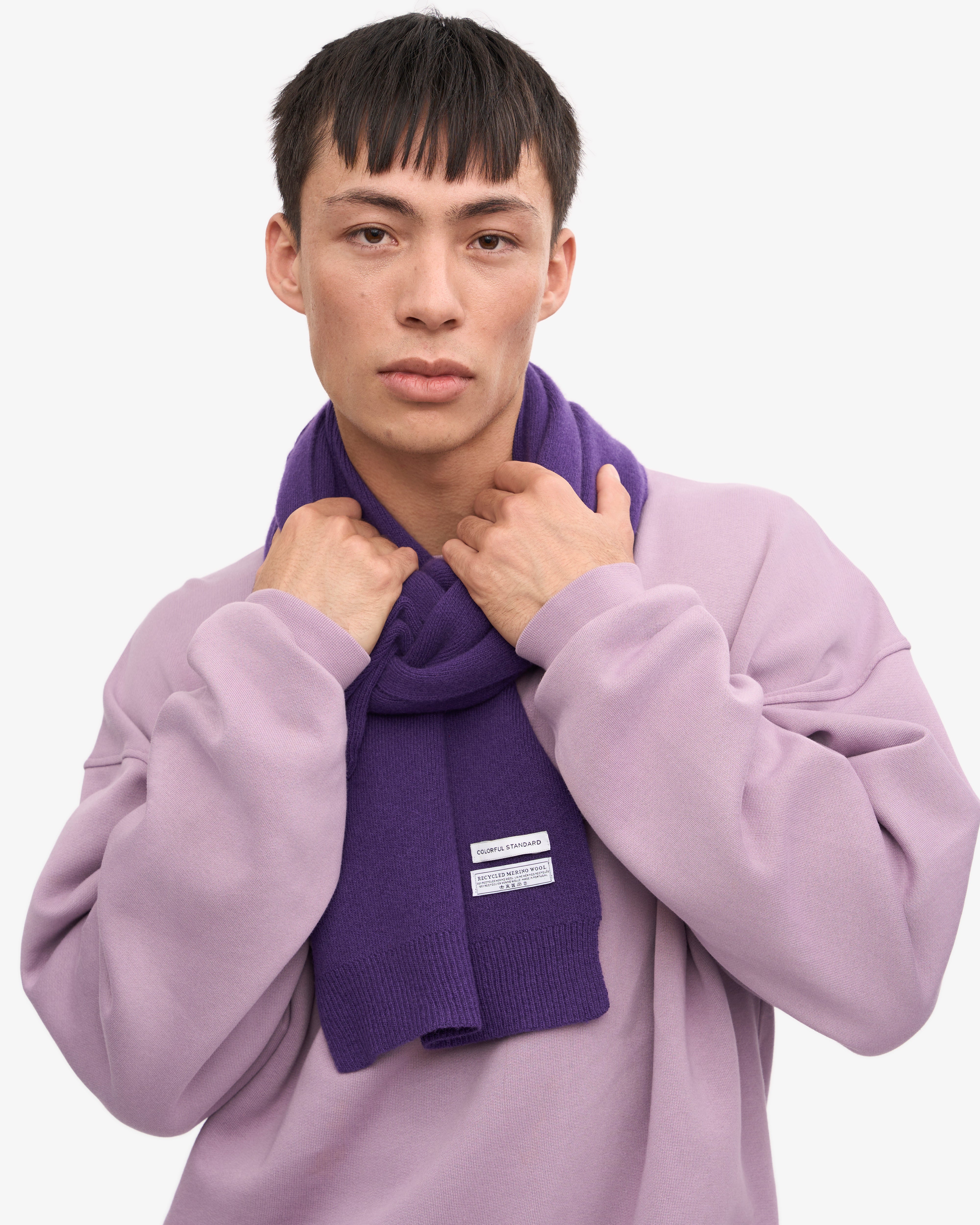 Merino Wool Scarf - Ultra Violet