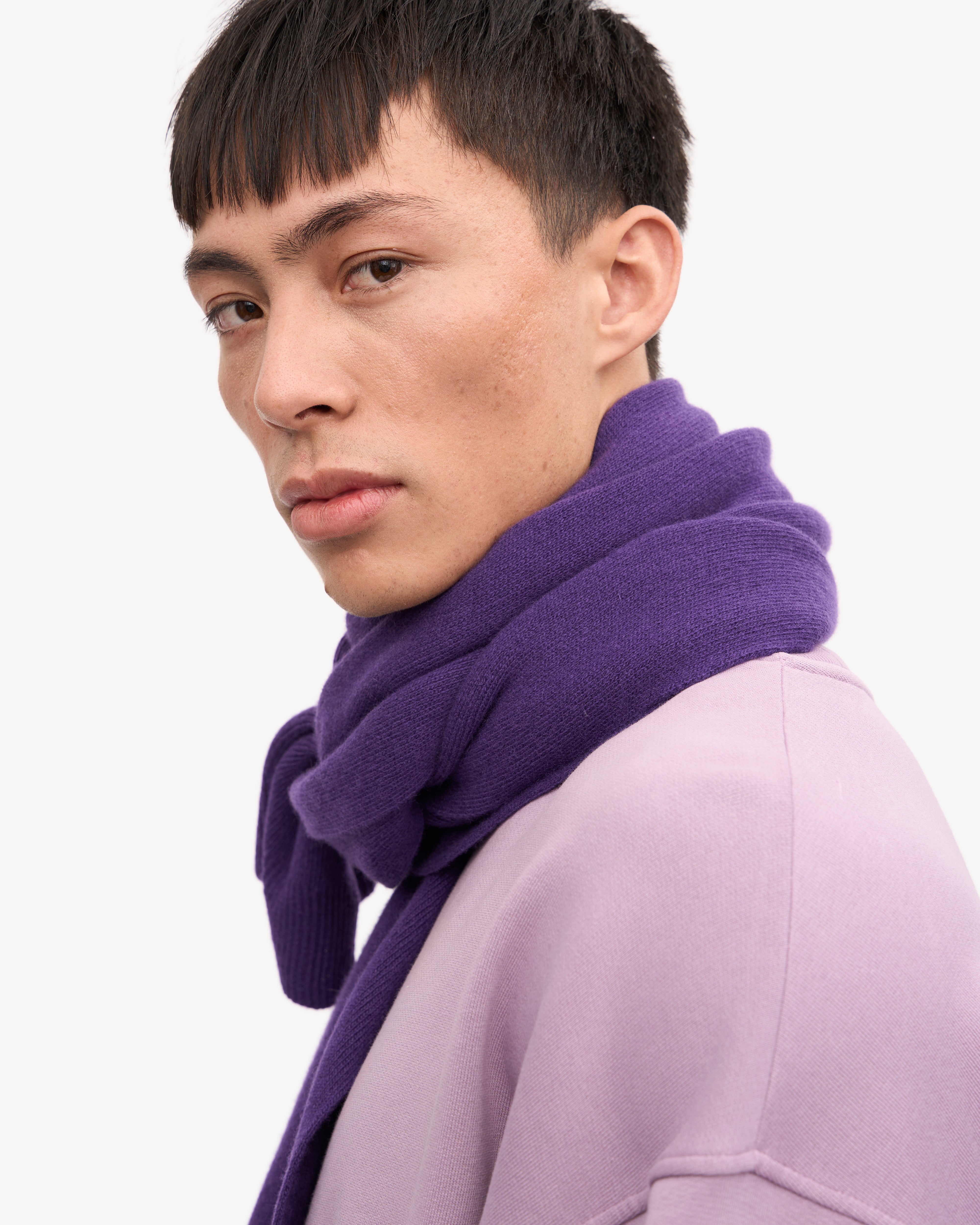 Merino Wool Scarf - Ultra Violet