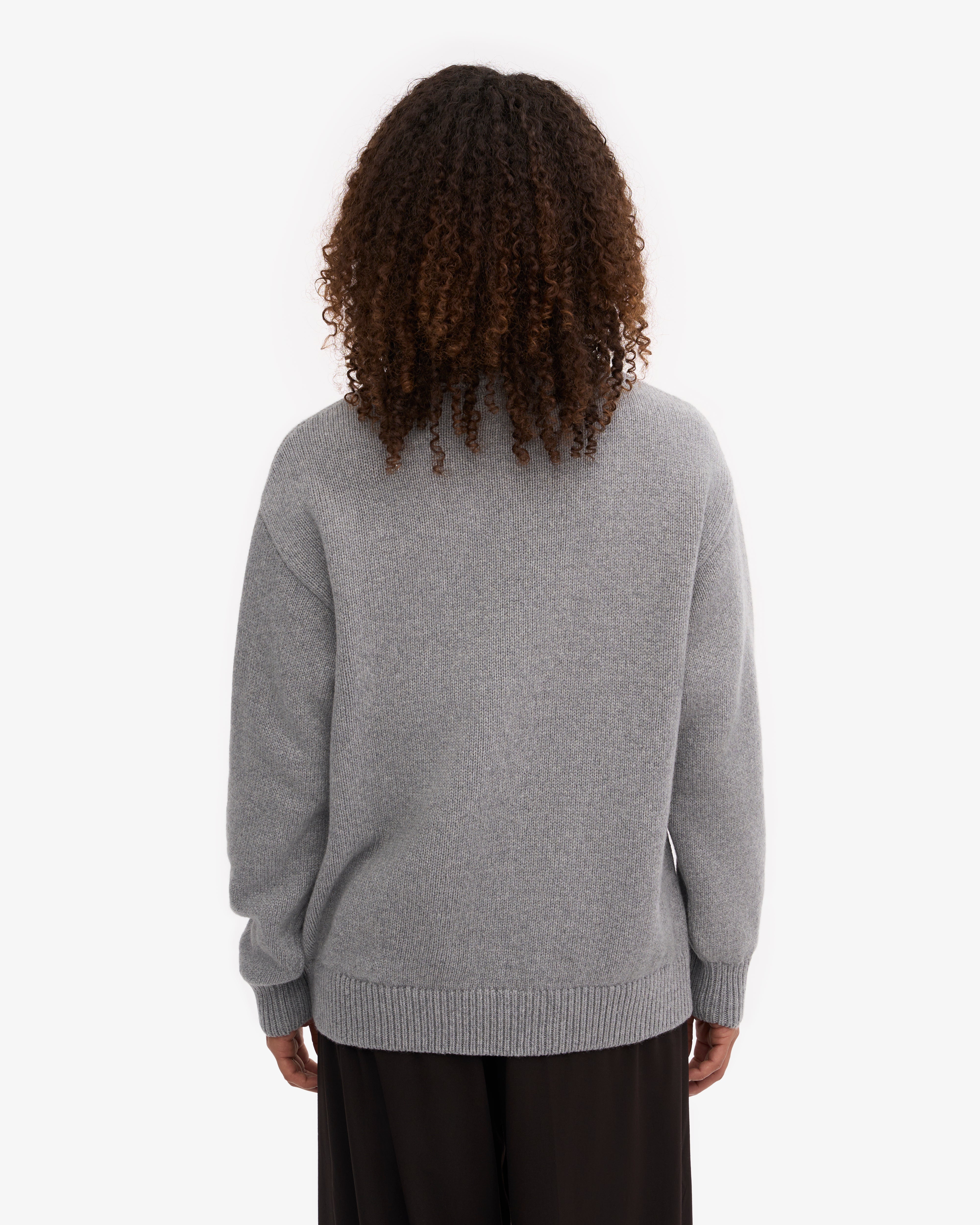 Merino Wool Turtleneck - Heather Grey