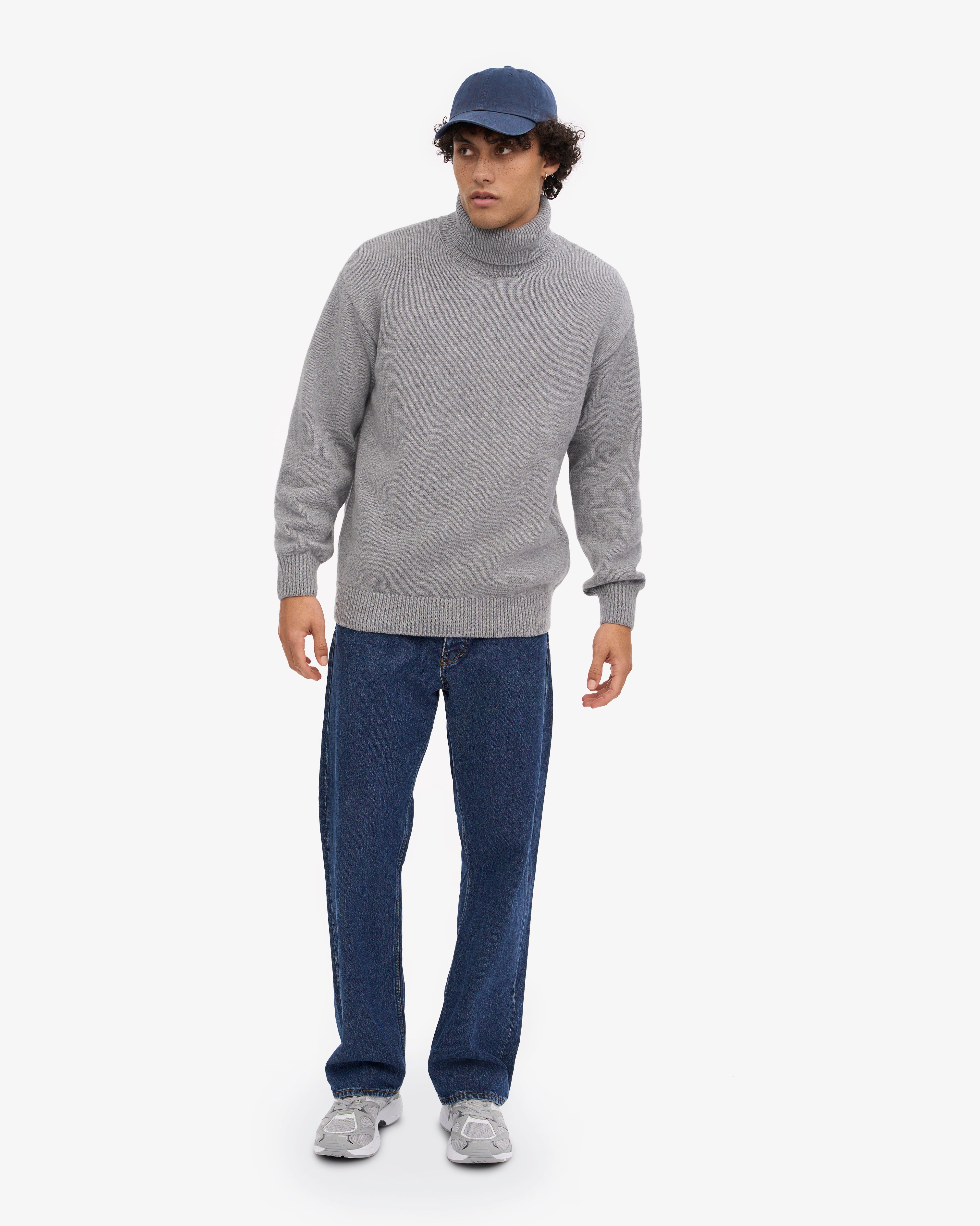 Merino Wool Turtleneck - Emerald Green