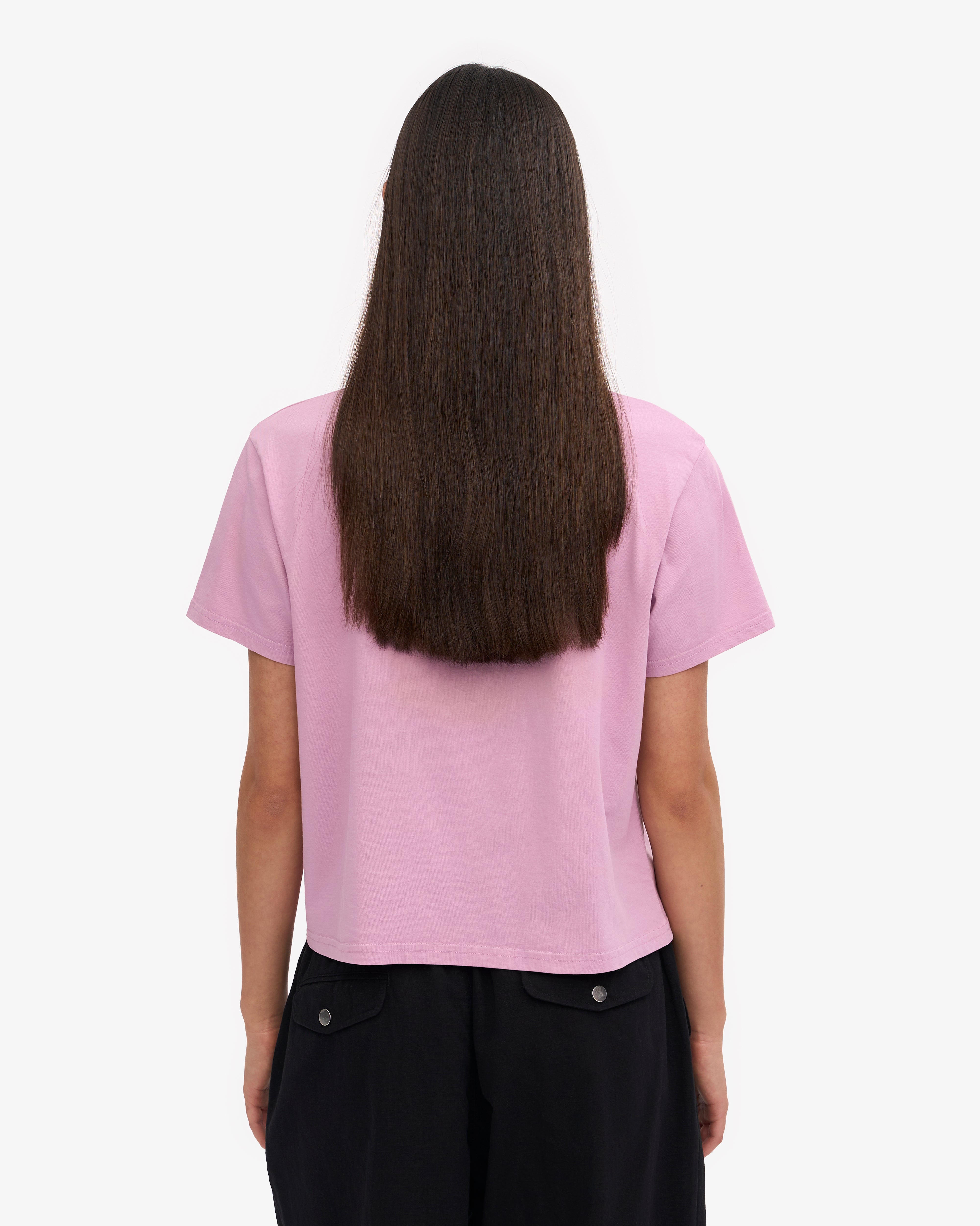 Organic Boxy Crop Tee - Cherry Blossom XS