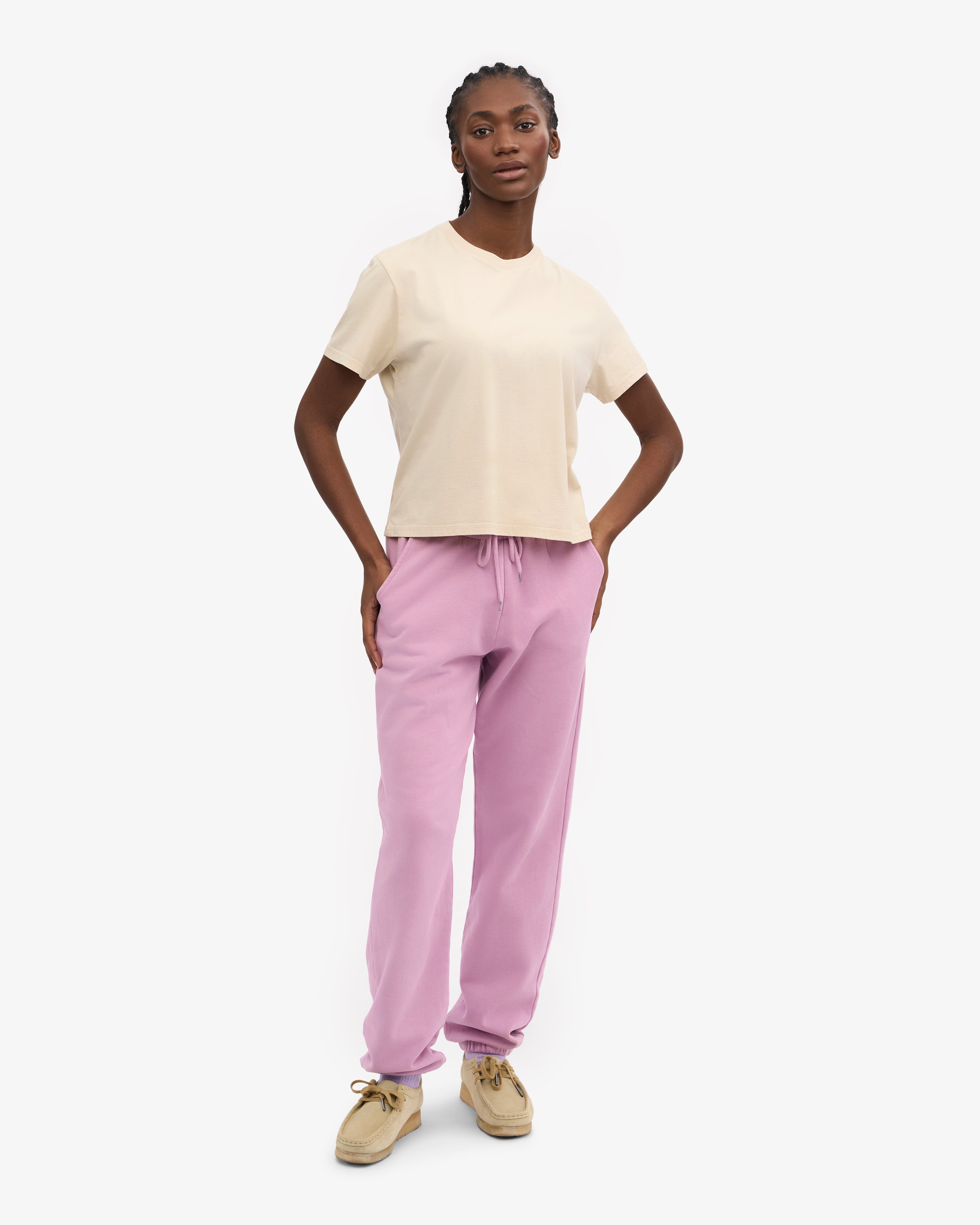 Organic Boxy Crop Tee - Ivory White XS