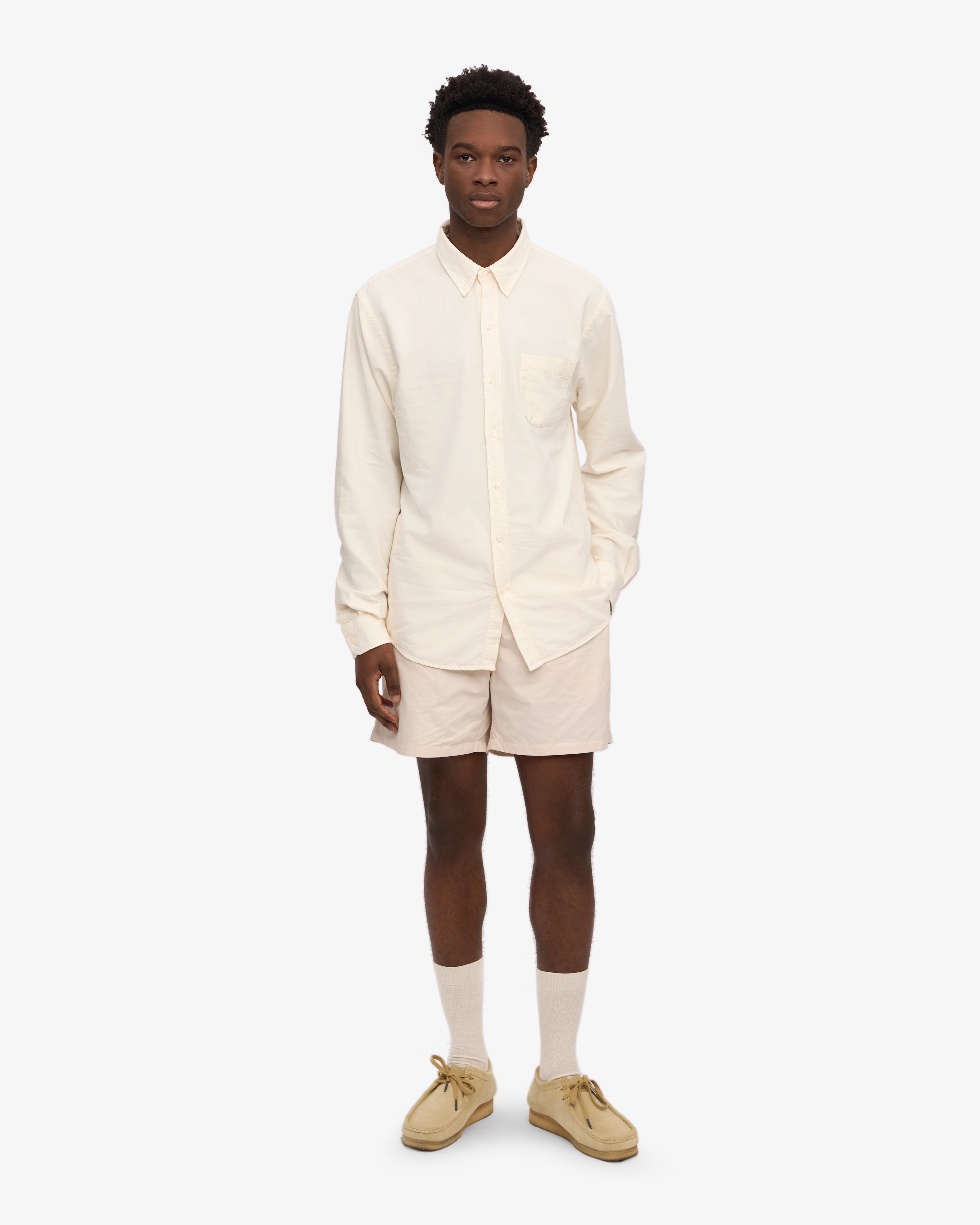 Organic Button Down Shirt - Ivory White