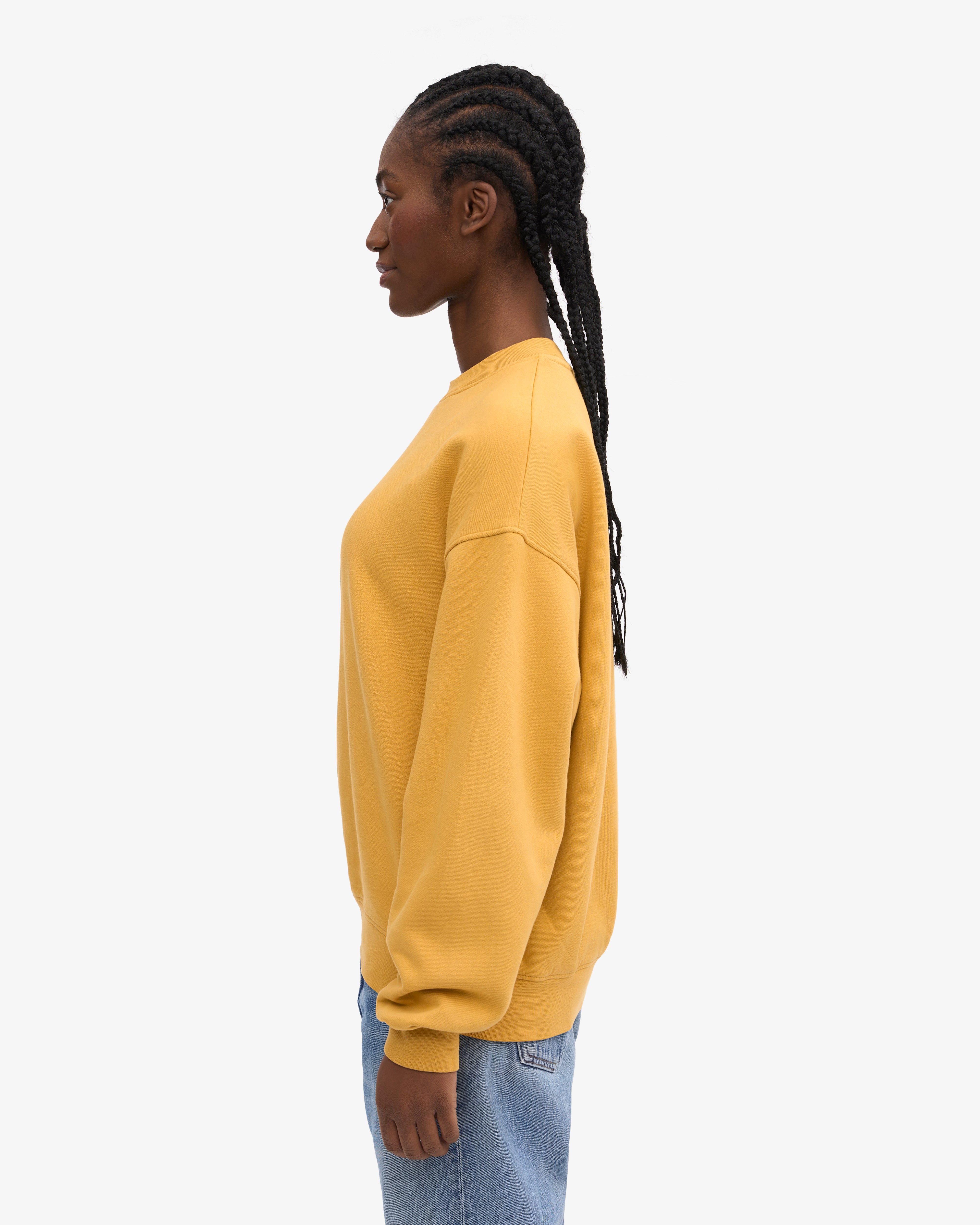 Organic Oversized Crew - Burned Yellow XS