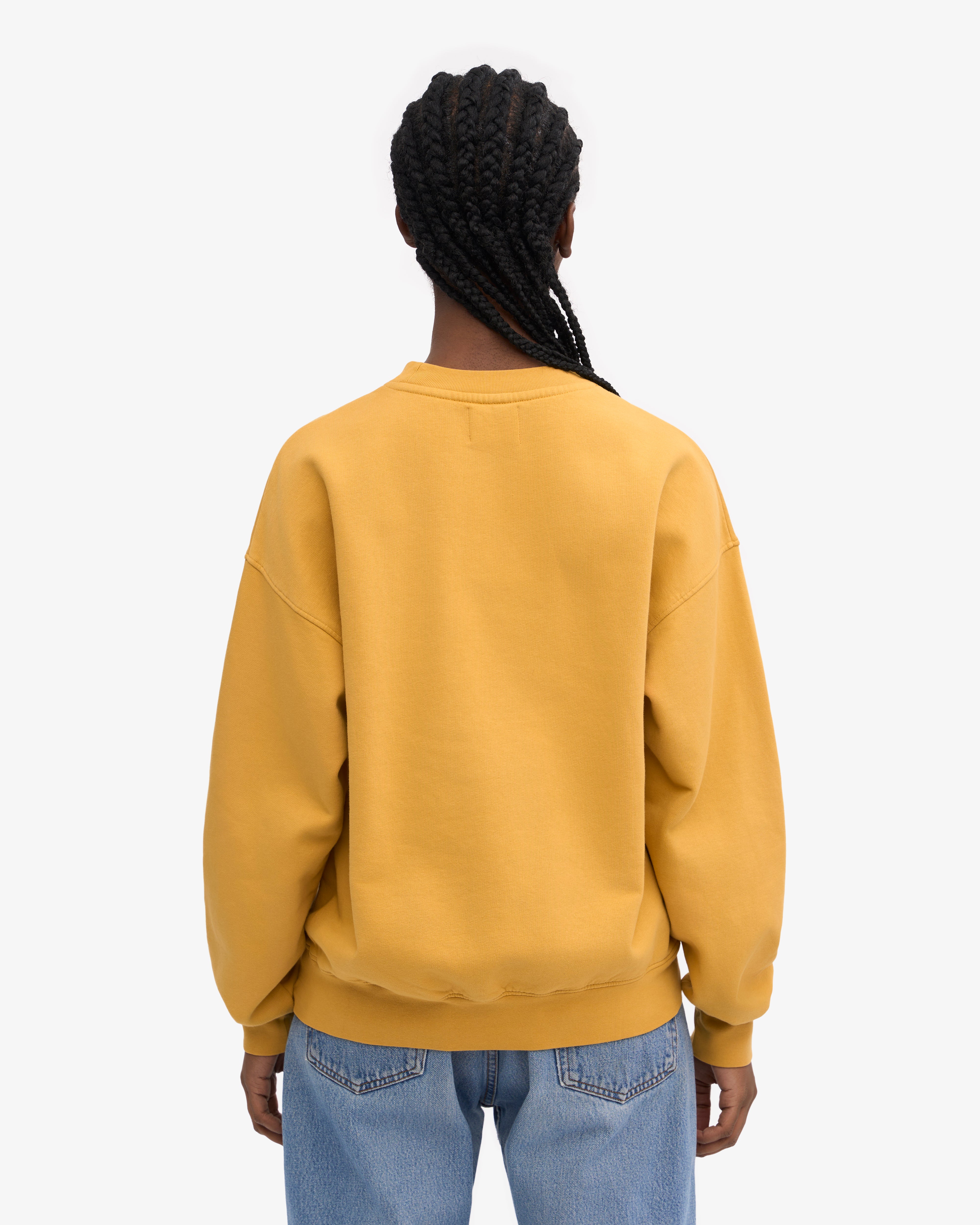 Organic Oversized Crew - Burned Yellow XS