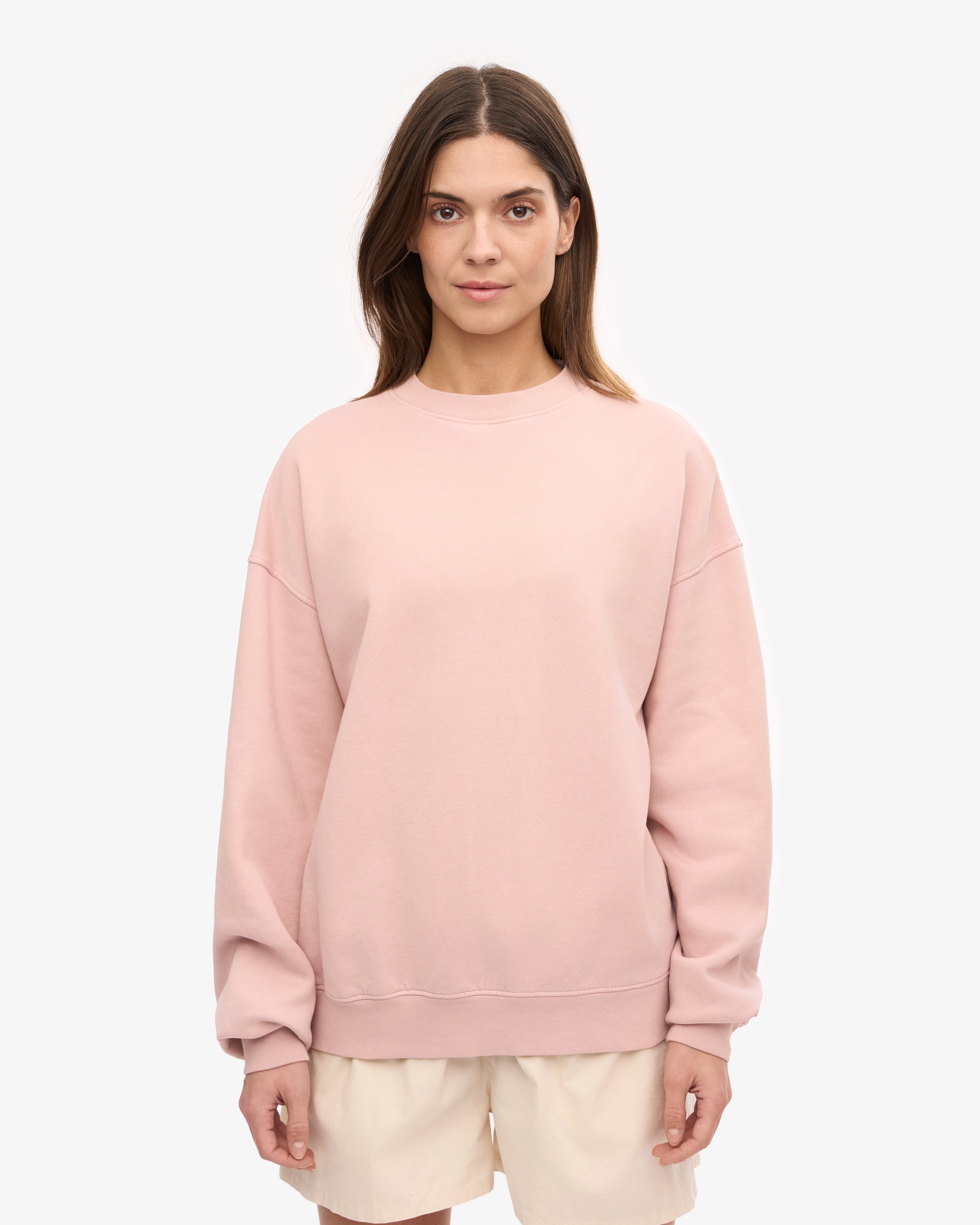 Organic Oversized Crew - Faded Pink XS