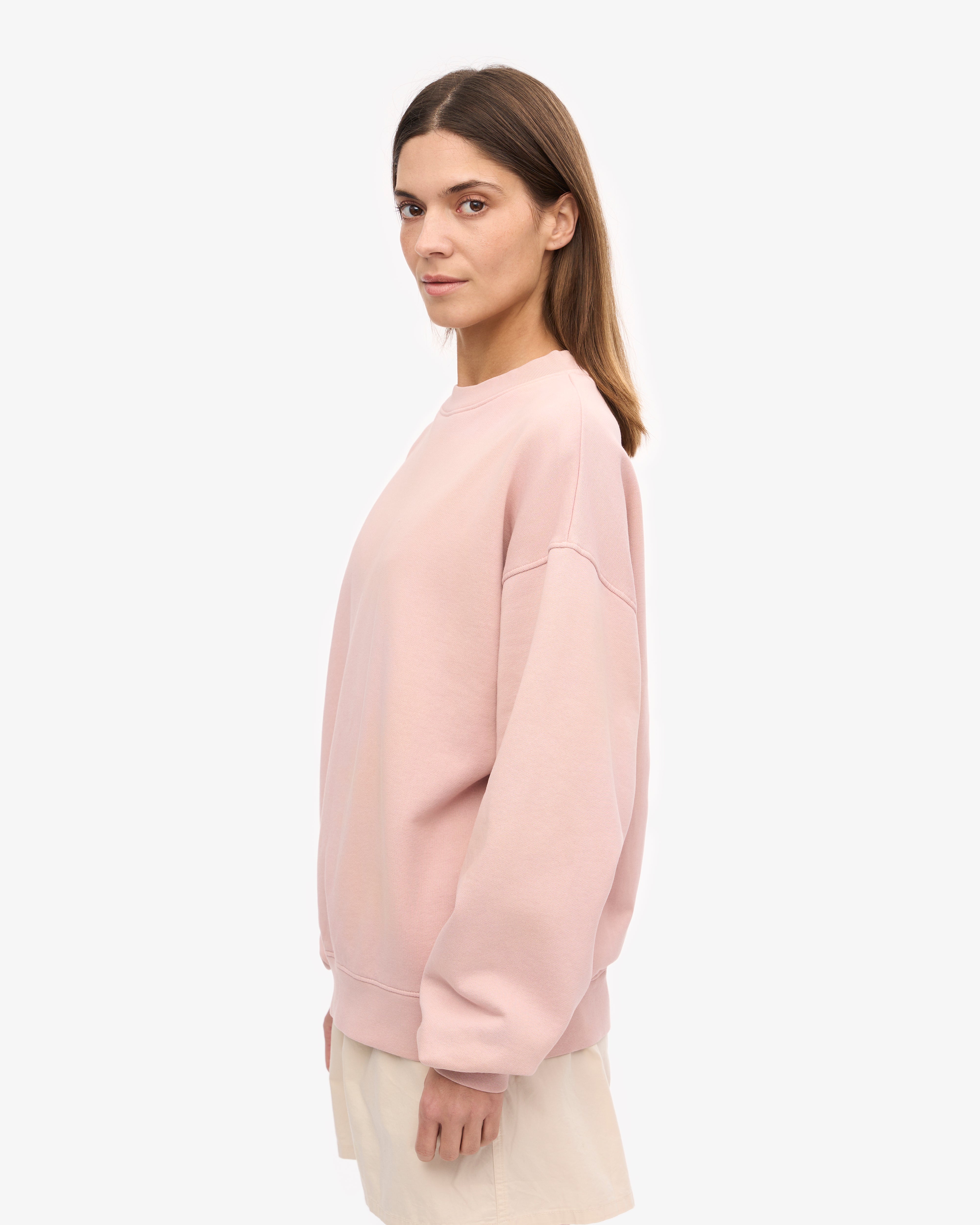 Organic Oversized Crew - Faded Pink XS