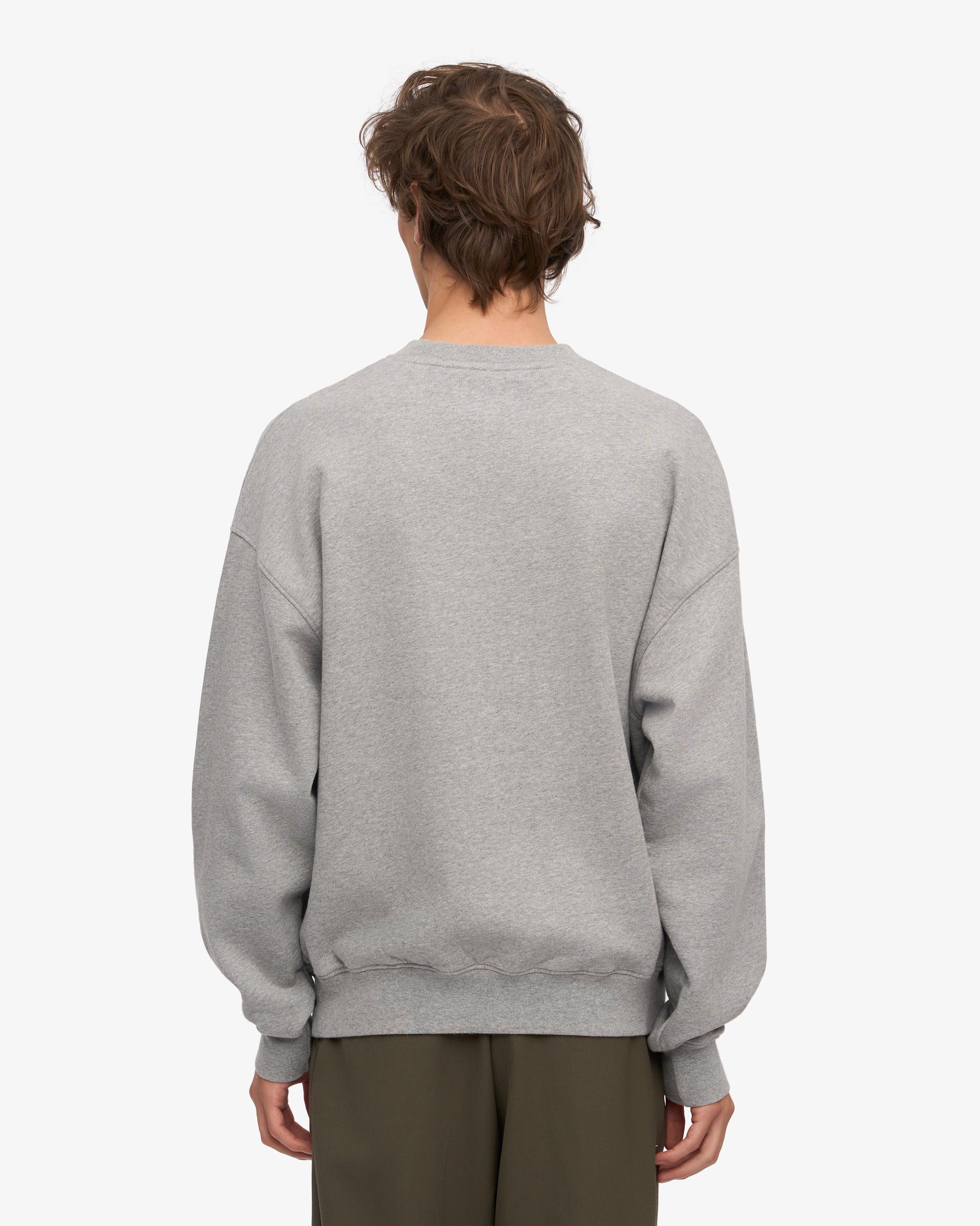 Organic Oversized Crew - Heather Grey