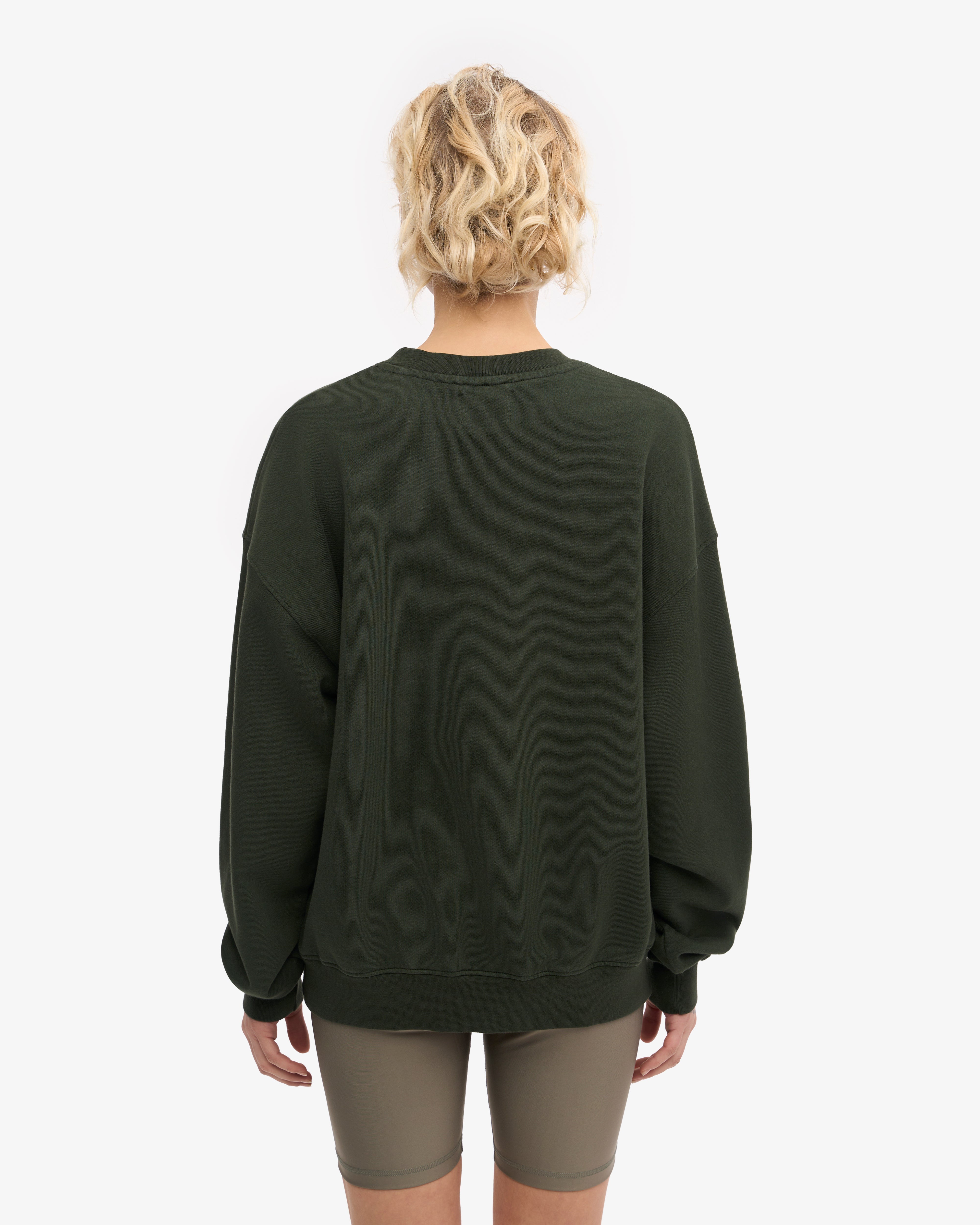 Organic Oversized Crew - Hunter Green XS