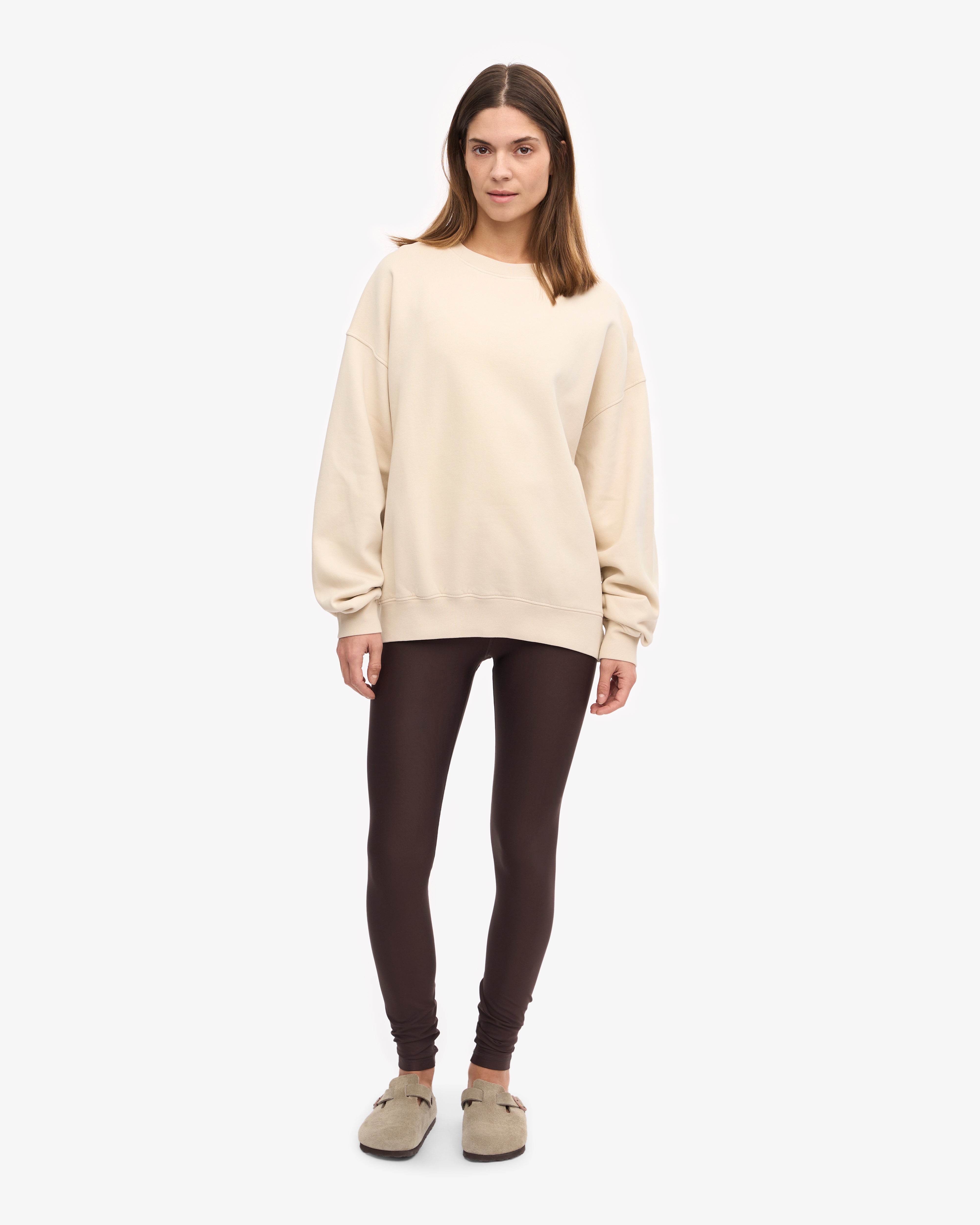 Organic Oversized Crew - Ivory White XS